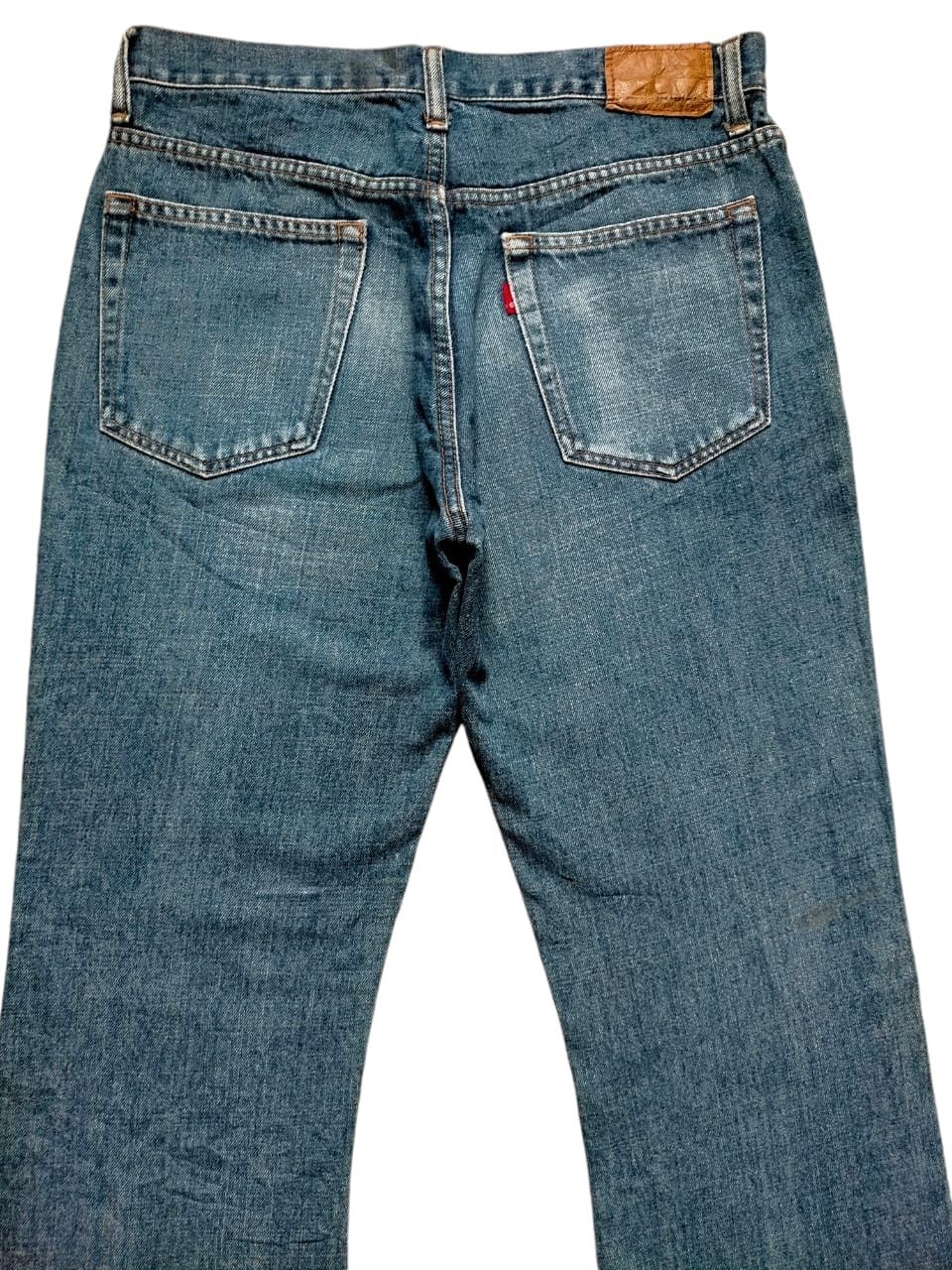 Japanese Brand Flare Jeans Bobson chesking Boot cut Denim Size US 31 - 11 Thumbnail