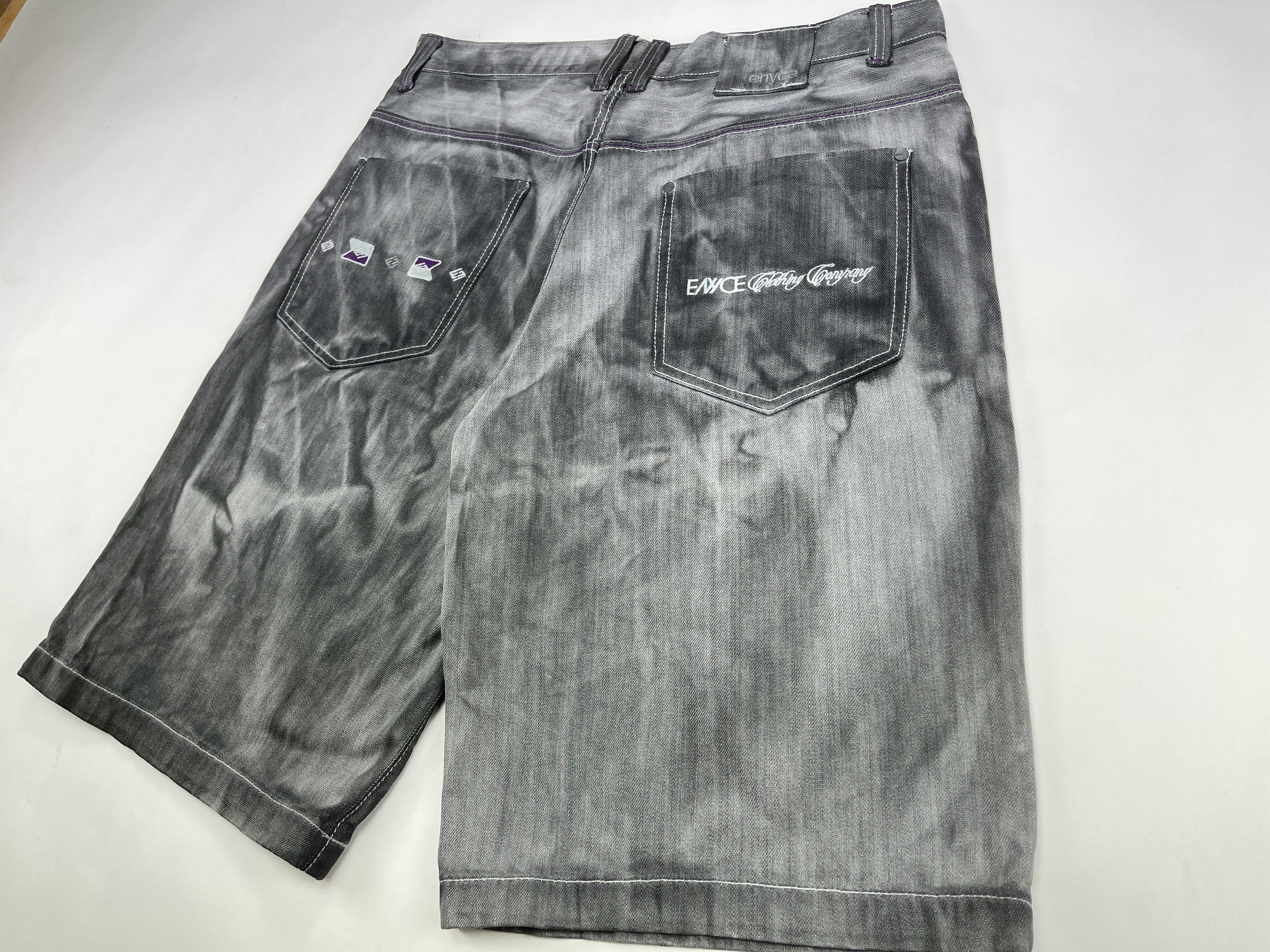 Enyce Enyce jeans shorts, vintage baggy denim, 90s hip-hop 36 Size US 36 / EU 52 - 4 Thumbnail