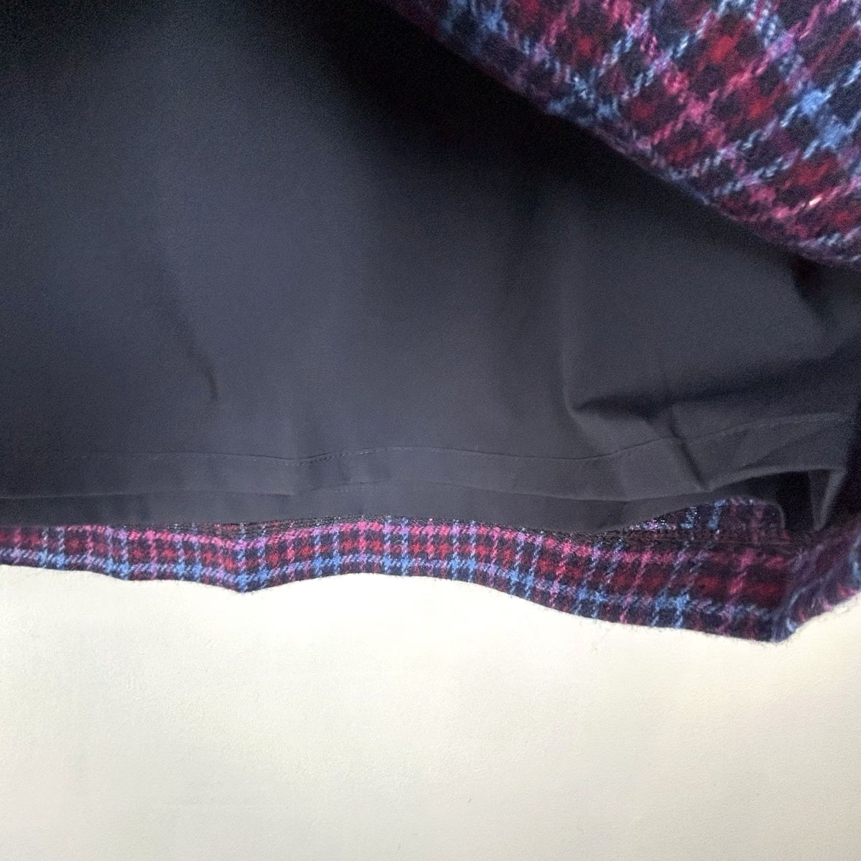 Talbots Talbots Skirt Womens 10 Petite Plaid Blue Wool Blend Button Office Career Read Size 32" / US 10 / IT 46 - 5 Thumbnail