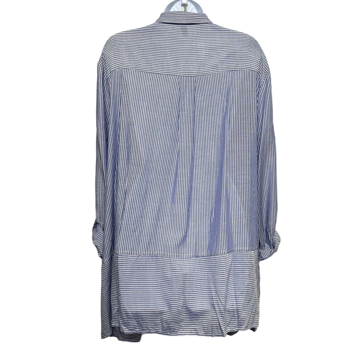 Jones New York Jones New York Signature Striped Button-Up Shirt/US2X Size XXL / US 16-18 / IT 52-54 - 4 Thumbnail