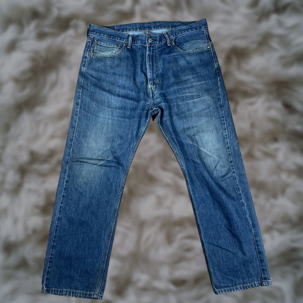 Levi's LEVI'S 505 Straight Leg Fit Jeans Men’s 38Wx30L Blue Denim 100% Cotton Strauss Size US 38 / EU 54 - 1 Thumbnail