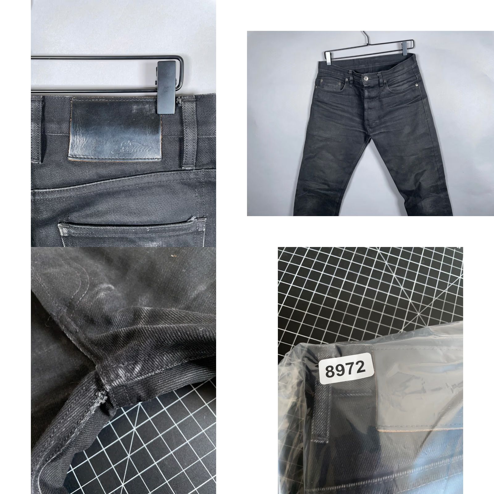 3sixteen 3Sixteen ST-220X Double Black Selvedge Jeans Men's 31 Slim Tapered 14.5 Oz Denim Size US 32 / EU 48 - 10 Thumbnail