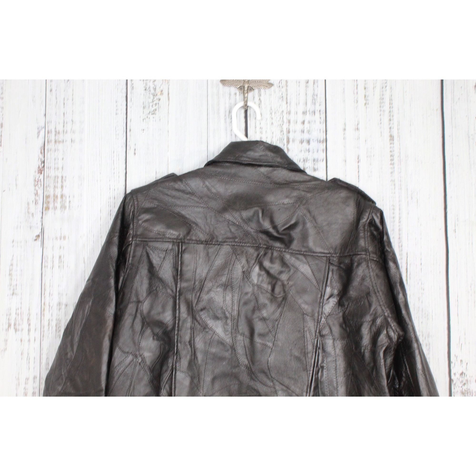 Vintage Vintage 90s Flight Path Black Biker Jacket Mens Size XXL Size US XXL / EU 58 / 5 - 5 Thumbnail
