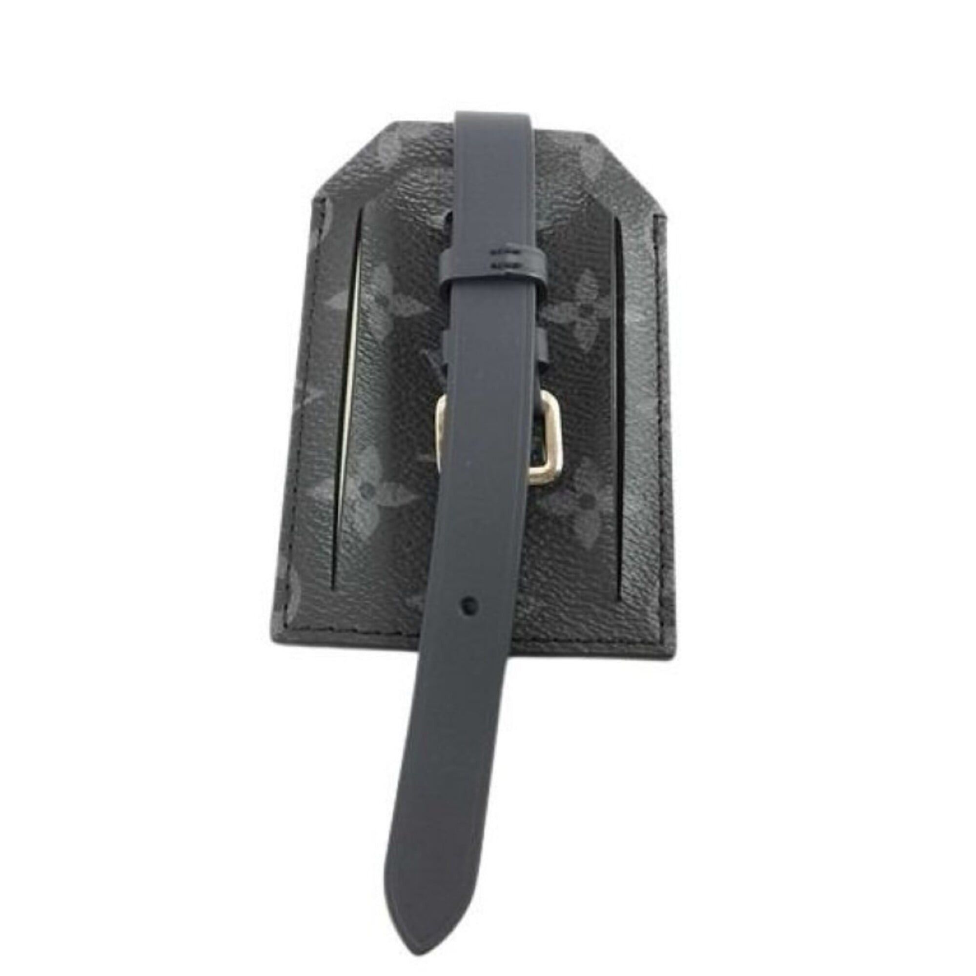 Louis Vuitton Louis Vuitton Name Tag Porte Adresse Black Monogram Eclipse Men's Size ONE SIZE - 1 Thumbnail