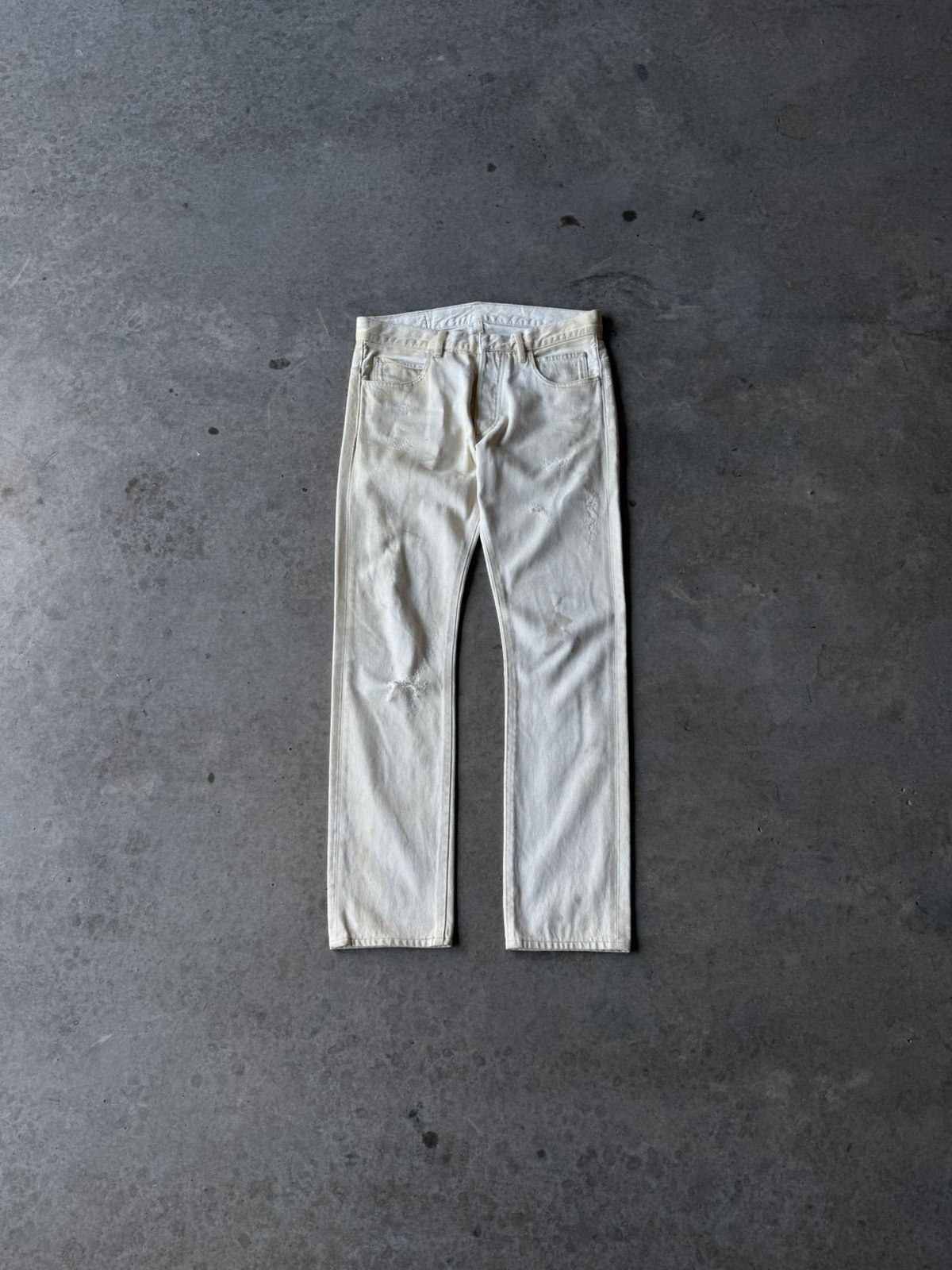 Balmain Balmain SS12 Dirty Wash Denim Size US 30 / EU 46 - 1 Thumbnail