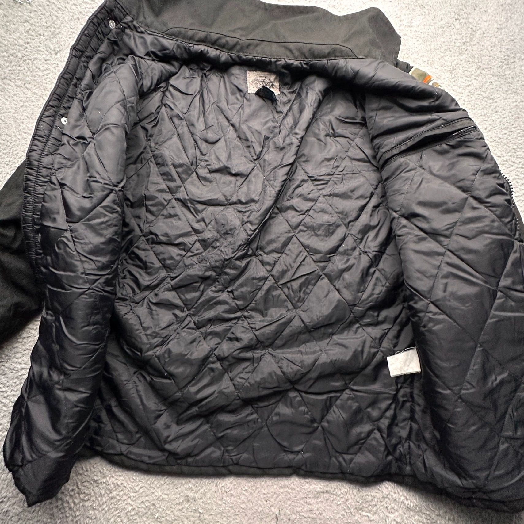 Dickies Dickies Dallas Zoo Patch Jacket Black Cordura Men Large Nylon Quilted Lining Workwear Chore Coat Size US L / EU 52-54 / 3 - 3 Thumbnail