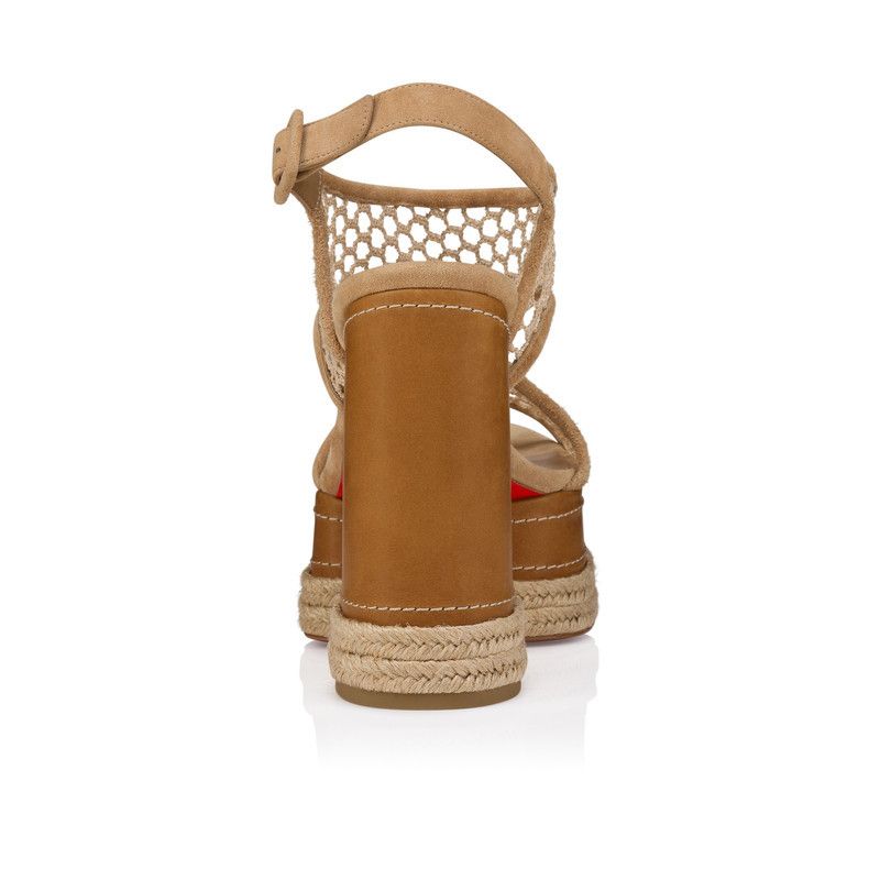 Christian Louboutin oc11z0126 Almeja 130MM in Beige/Brown Size US 8 / IT 38 - 3 Thumbnail