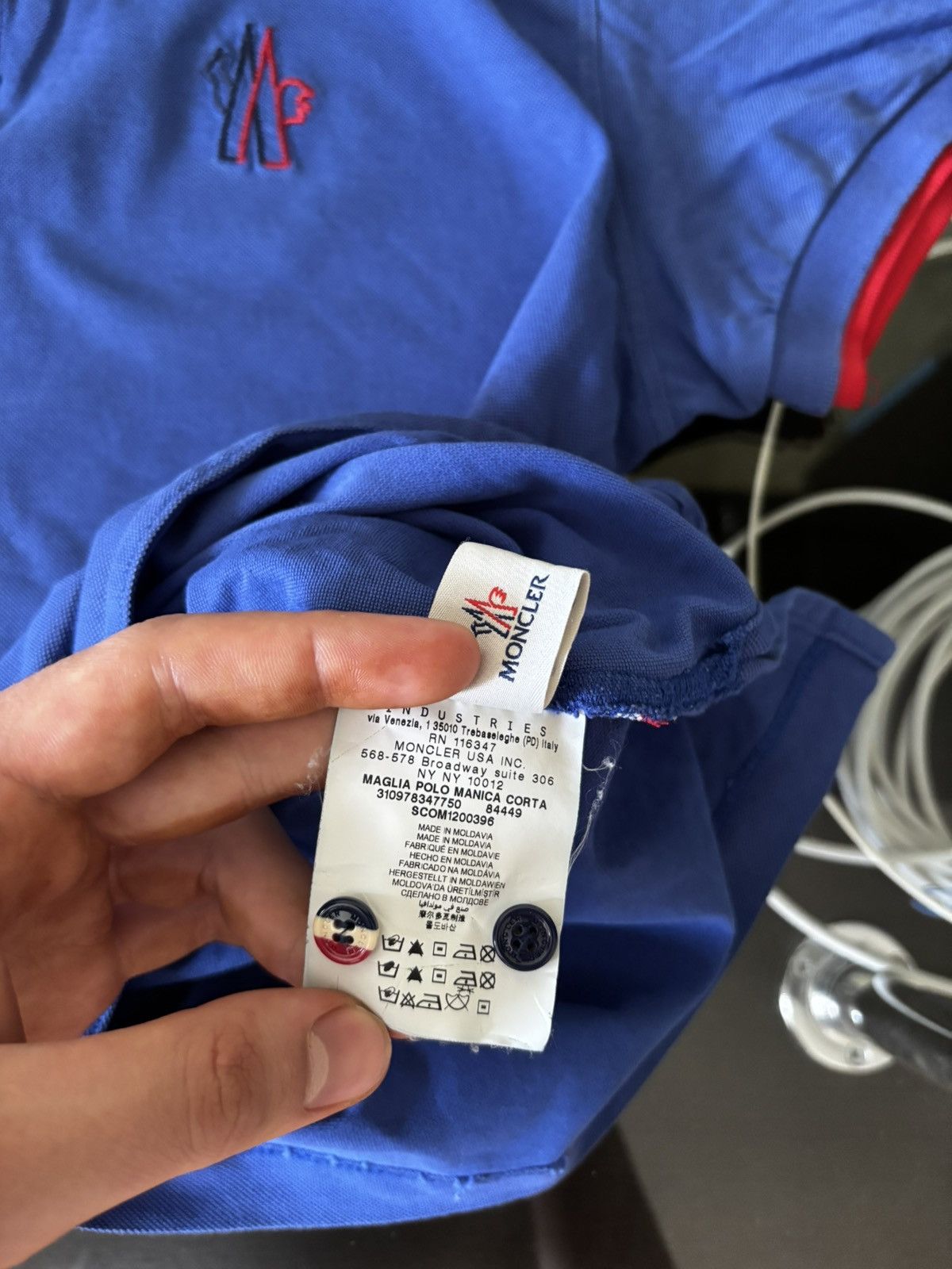 Moncler 🔥 Moncler Polo T-shirt 🔥 Size US L / EU 52-54 / 3 - 10 Thumbnail