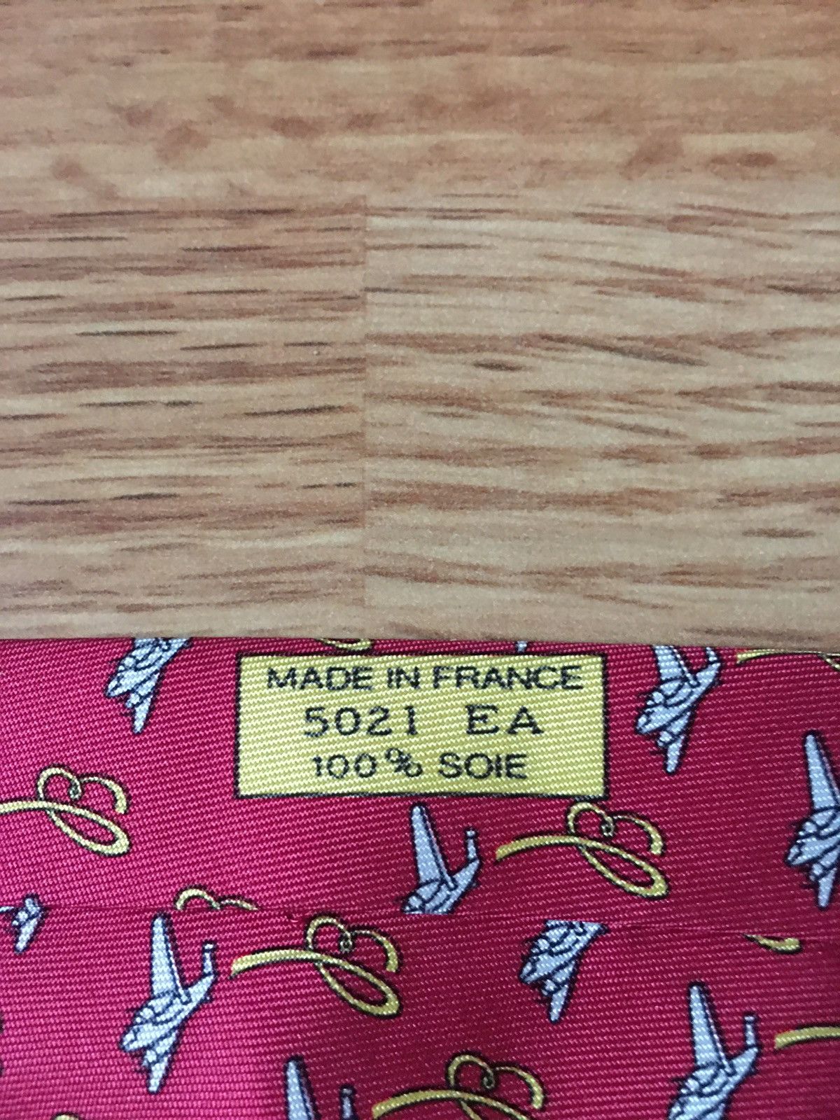 Hermes HERMES Paris Breitling RARE 5021 EA Silk Mens Tie Size ONE SIZE - 7 Thumbnail