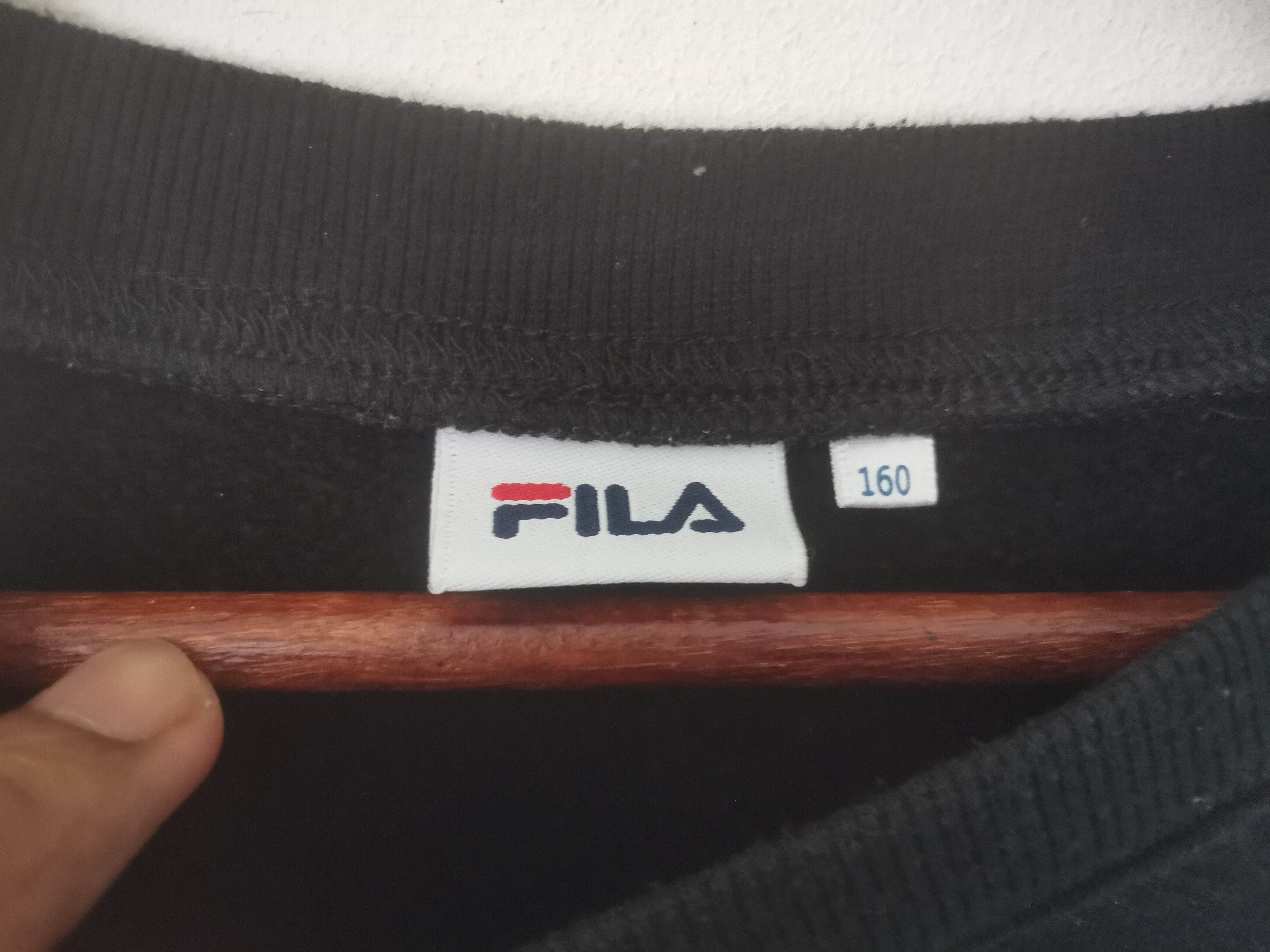 Fila × Vintage Rare Vintage FILA sweatshirt black colour Size M / US 6-8 / IT 42-44 - 3 Thumbnail