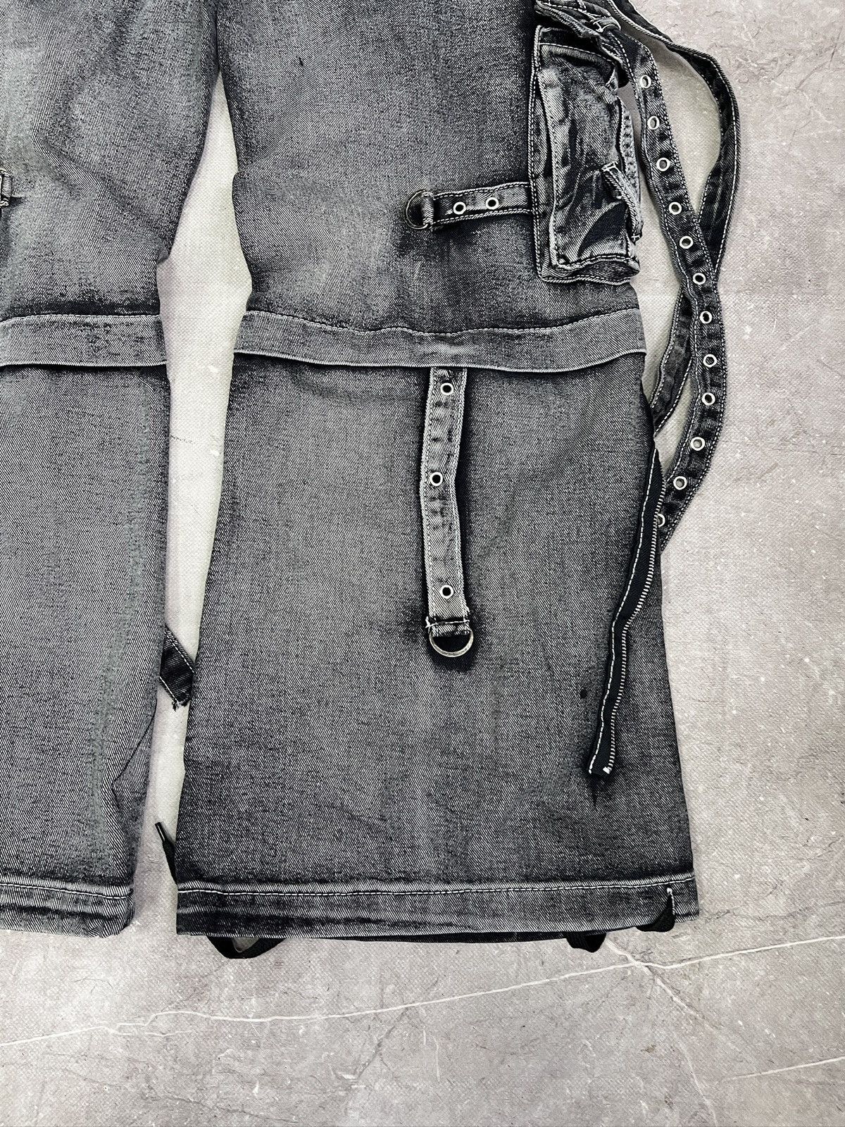 Tripp NYC Gothic bondage diesel style denim distressed jeans y2k Size US 32 / EU 48 - 15 Thumbnail