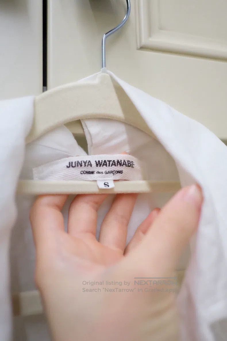 Junya Watanabe JUNYA WATANABE Asymmetrical Neckline Short Sleeve Shirt Size S / US 4 / IT 40 - 6 Thumbnail