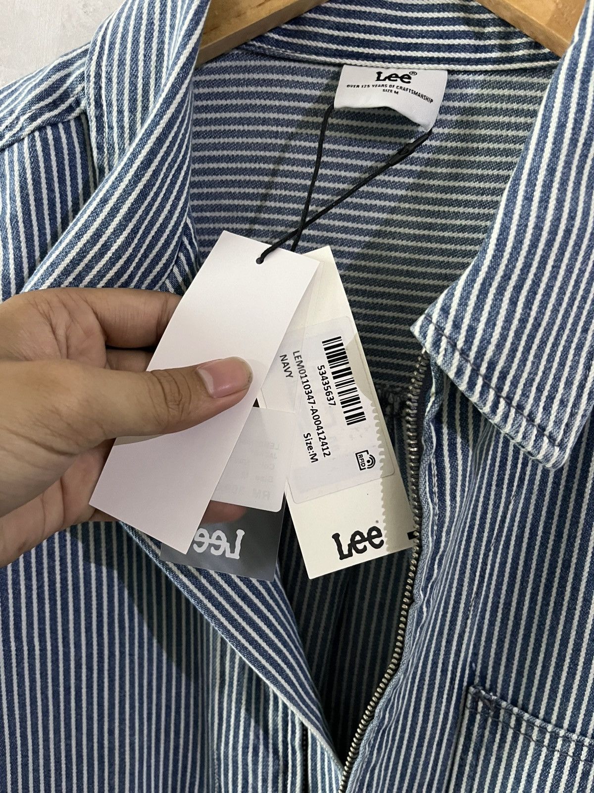 Lee Lee denim Hickory work Jacket Size US M / EU 48-50 / 2 - 5 Thumbnail
