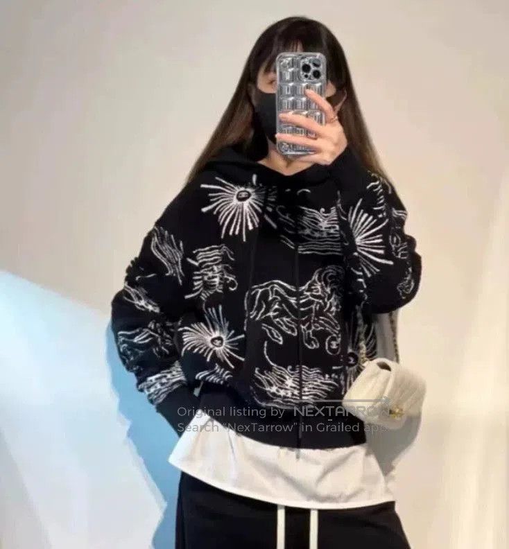 Chanel Chanel Black Lion Firework Knit Hoodie. Size US S / EU 44-46 / 1 - 9 Thumbnail