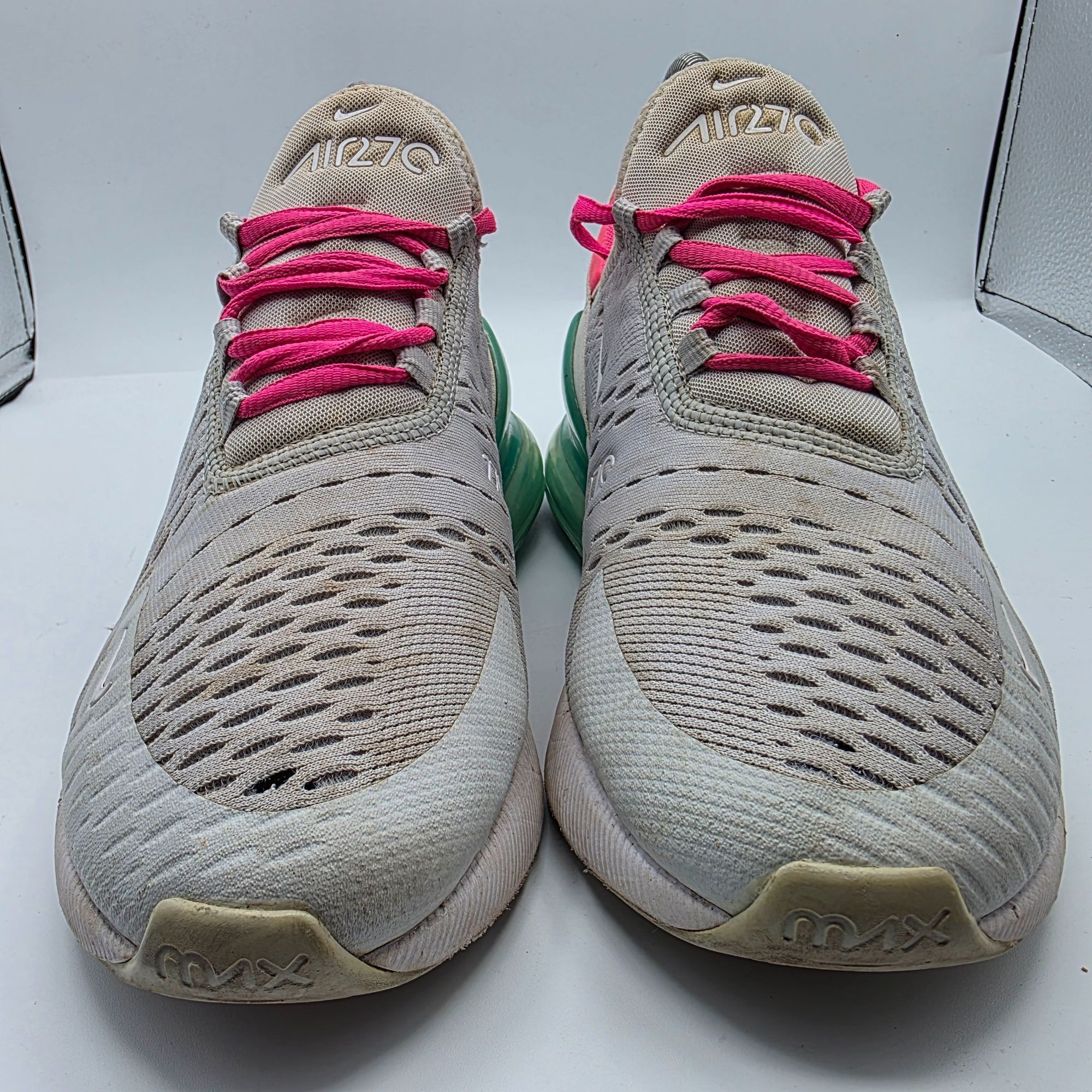 Nike Nike Air Max 270 South Beach Womens Size 8 Gray Pink Sneaker Size US 8 / IT 38 - 13 Thumbnail
