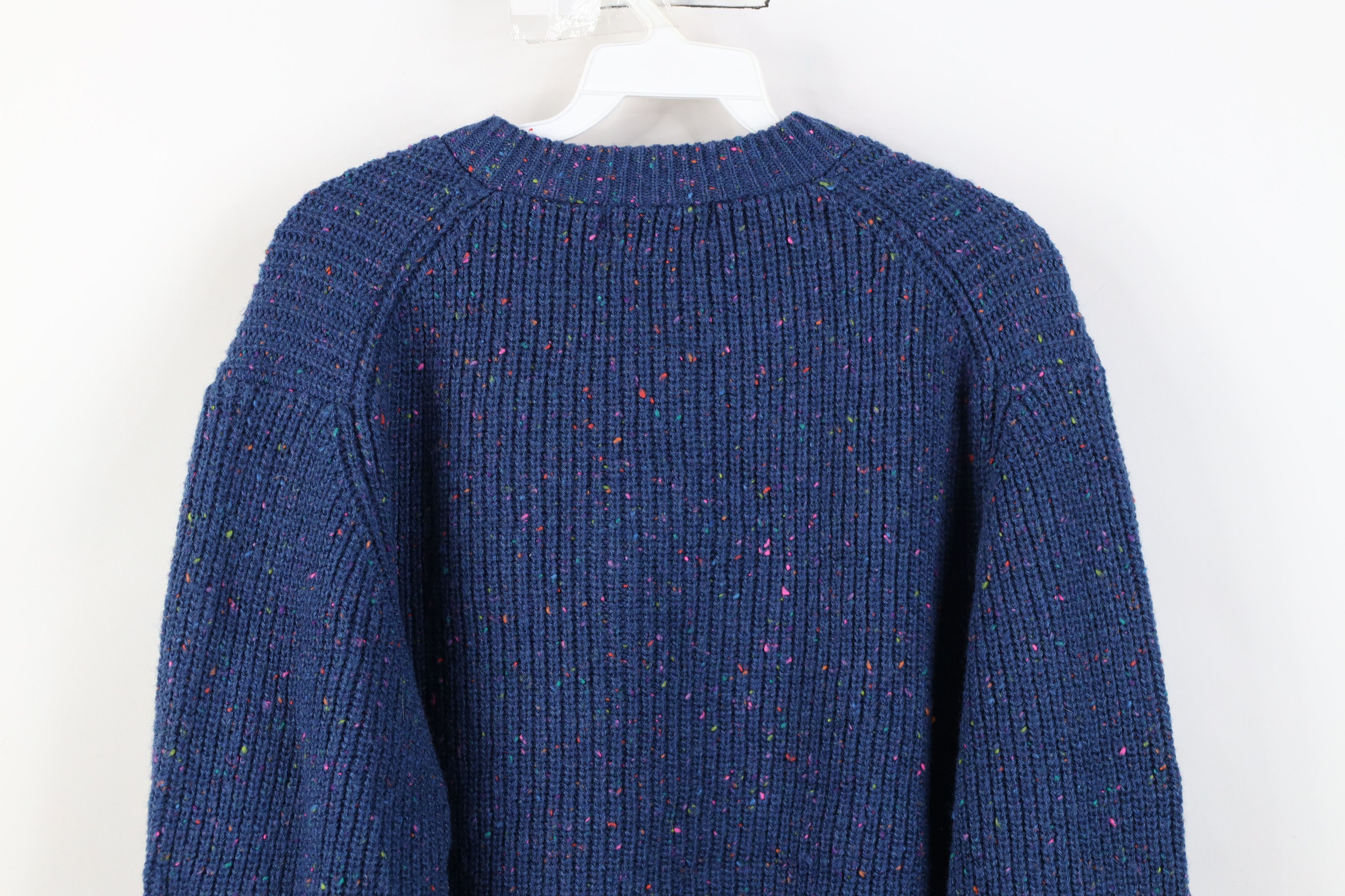 Vintage Vintage 90s Streetwear Wool Blend Ribbed Knit Henley Sweater Size US XL / EU 56 / 4 - 9 Thumbnail