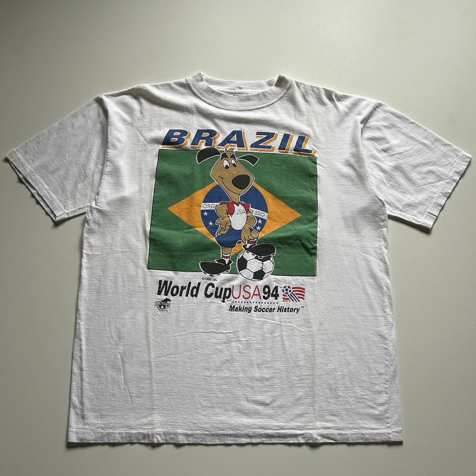 Vintage Vintage World Cup USA 94 T Shirt 90s Brazil Soccer Dog XXL Size US XXL / EU 58 / 5 - 1 Thumbnail