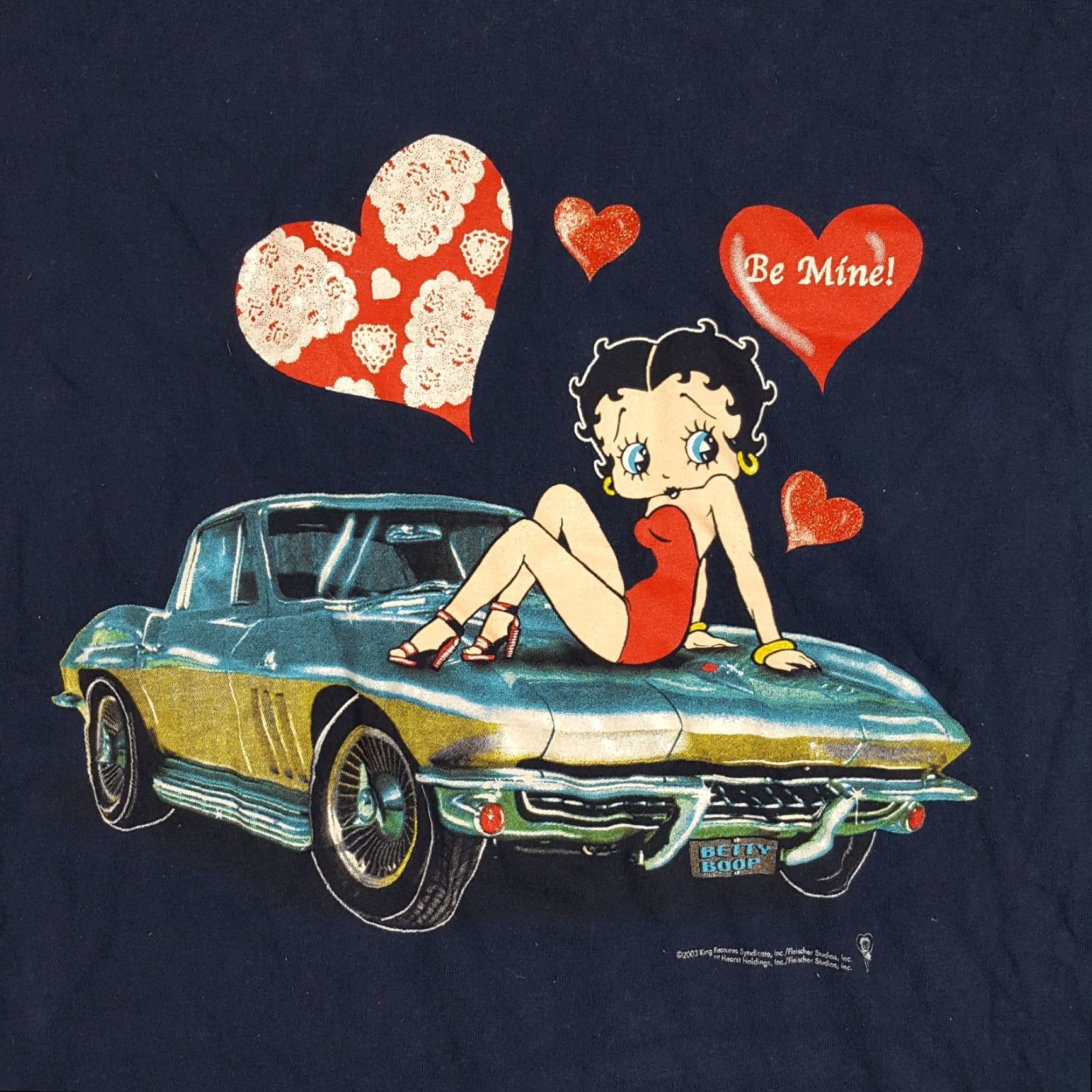 Vintage VINTAGE Bigballsports Betty Boop T-Shirt Men XL Blue 2000s Y2K Cartoon Retro TV Show Size US XL / EU 56 / 4 - 2 Thumbnail