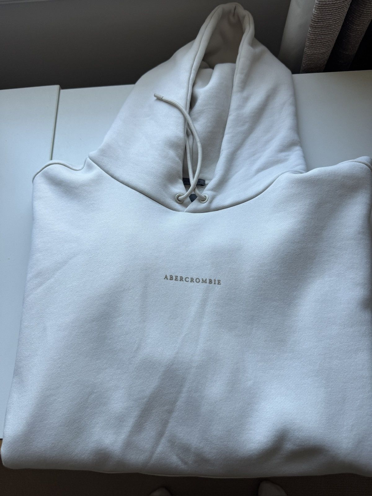 Abercrombie & Fitch Oversized Hoodie - Beige - Abercombie Size US L / EU 52-54 / 3 - 1 Thumbnail