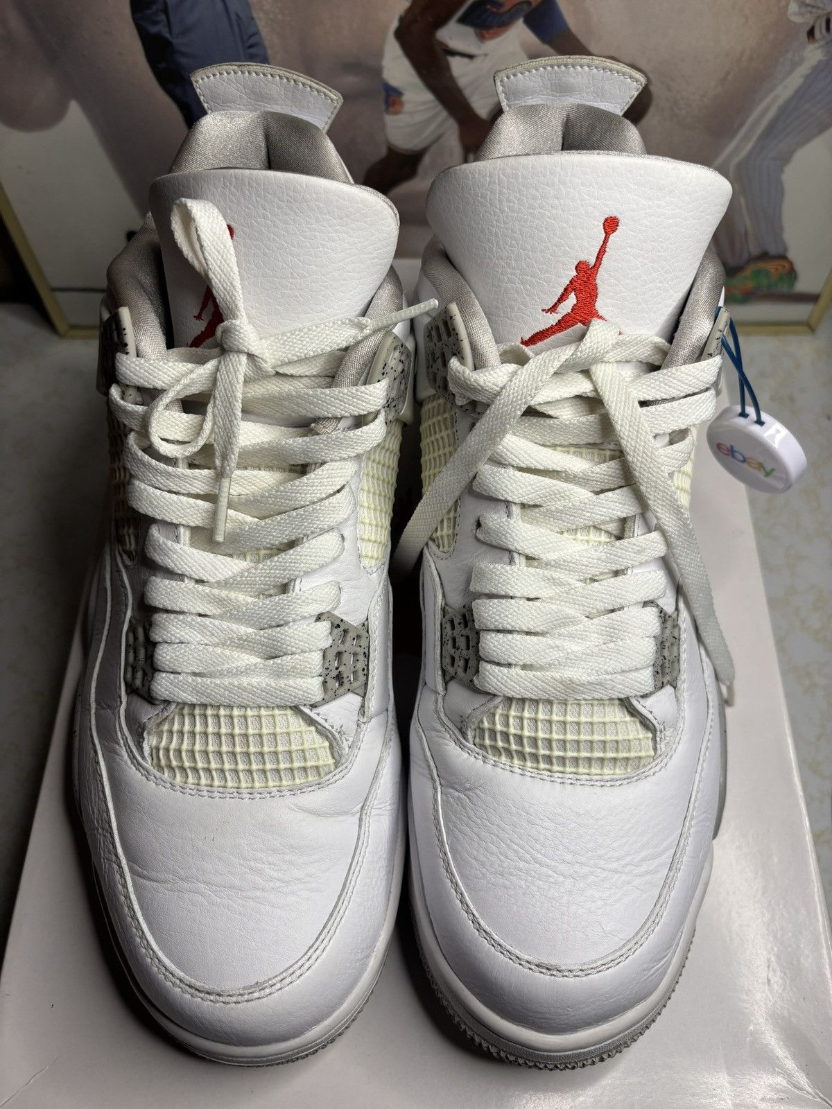 Jordan Brand Jordan Retro 4 ‘white oreo’ Size US 12 / EU 45 - 2 Thumbnail