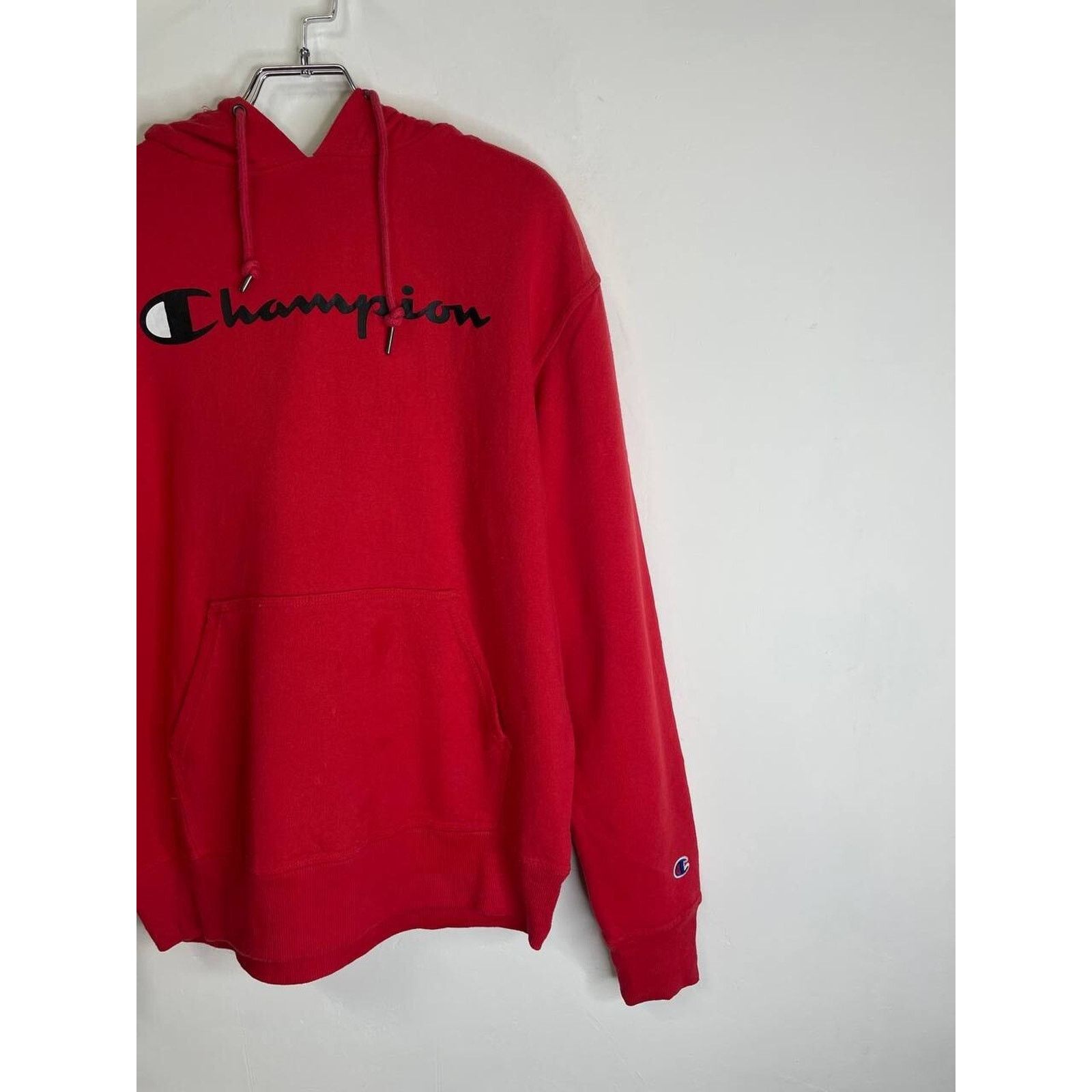 Champion Vintage Champion Red Hoodie Logo USA Sweatshirt Size M Size US M / EU 48-50 / 2 - 5 Thumbnail