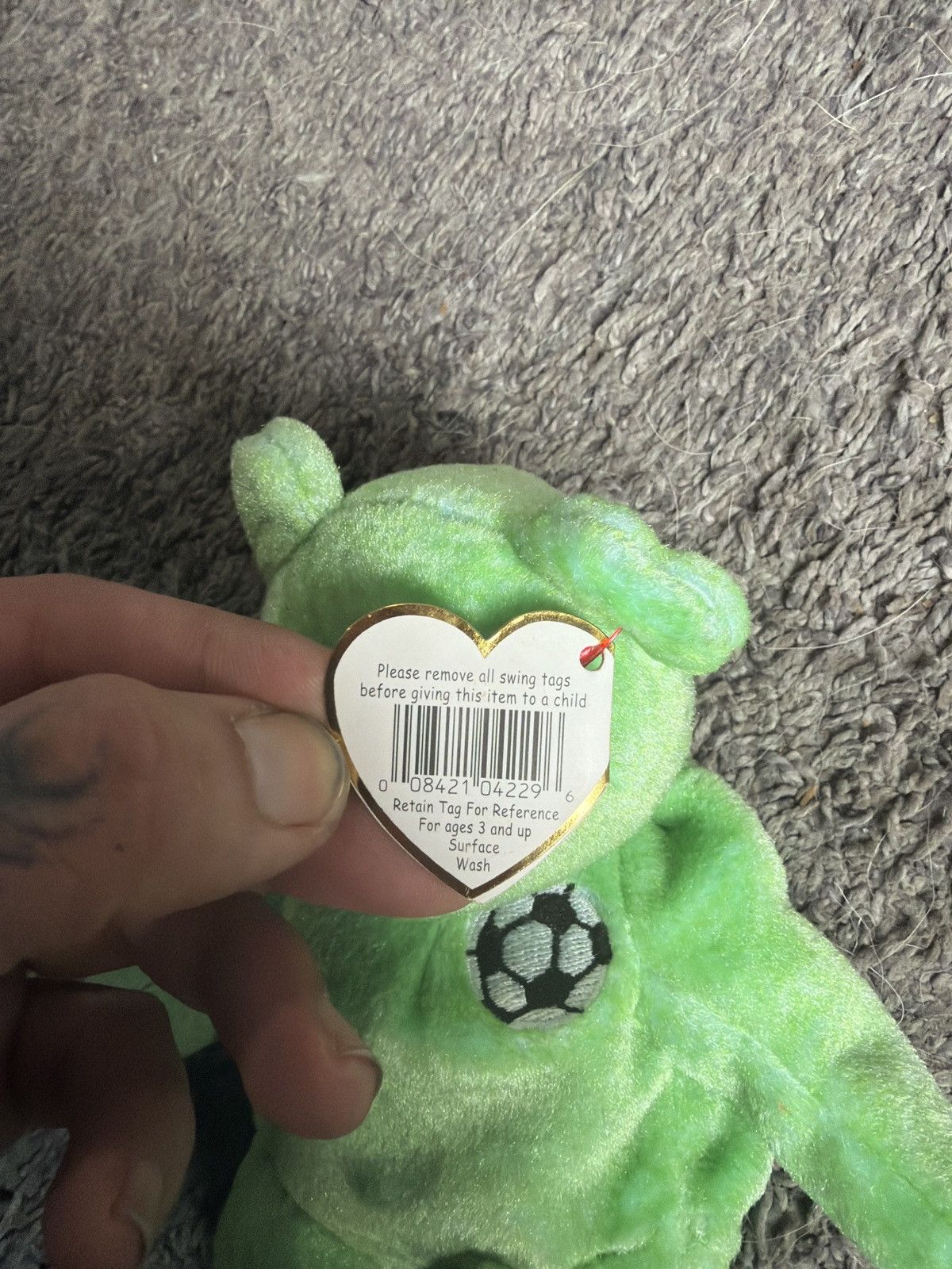 Vintage 1999 Ty Kicks Beanie Baby Size ONE SIZE - 5 Thumbnail