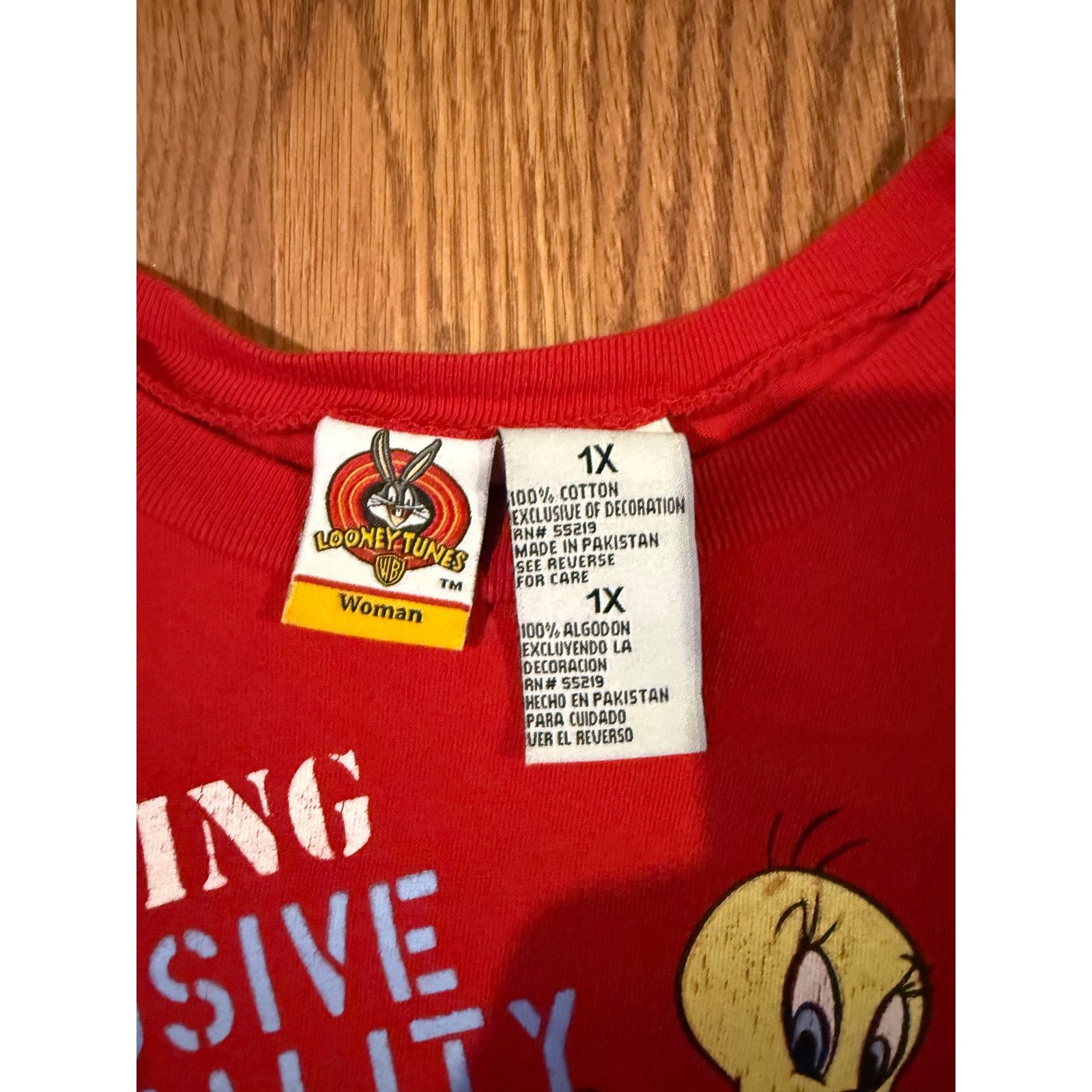 Other 90s Y2K Sylvester and Tweety Patriotic Size XL / US 12-14 / IT 48-50 - 2 Thumbnail
