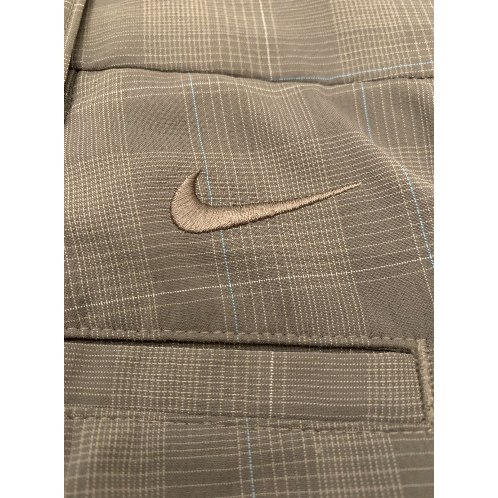 Nike Men's Nike Golf Dri-Fit Brown Plaid Stretch Shorts Size 32 Size US 32 / EU 48 - 3 Thumbnail