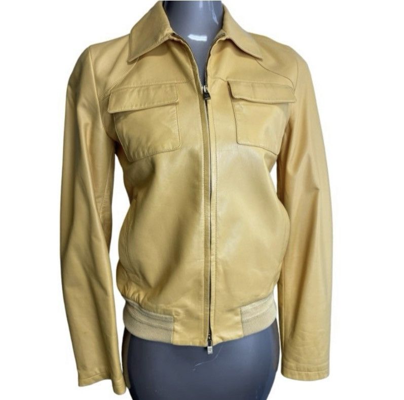 Loro Piana Loro Piana Italy Lambskin Leather Bomber Jacket Womens IT 40 Size S / US 4 / IT 40 - 1 Thumbnail