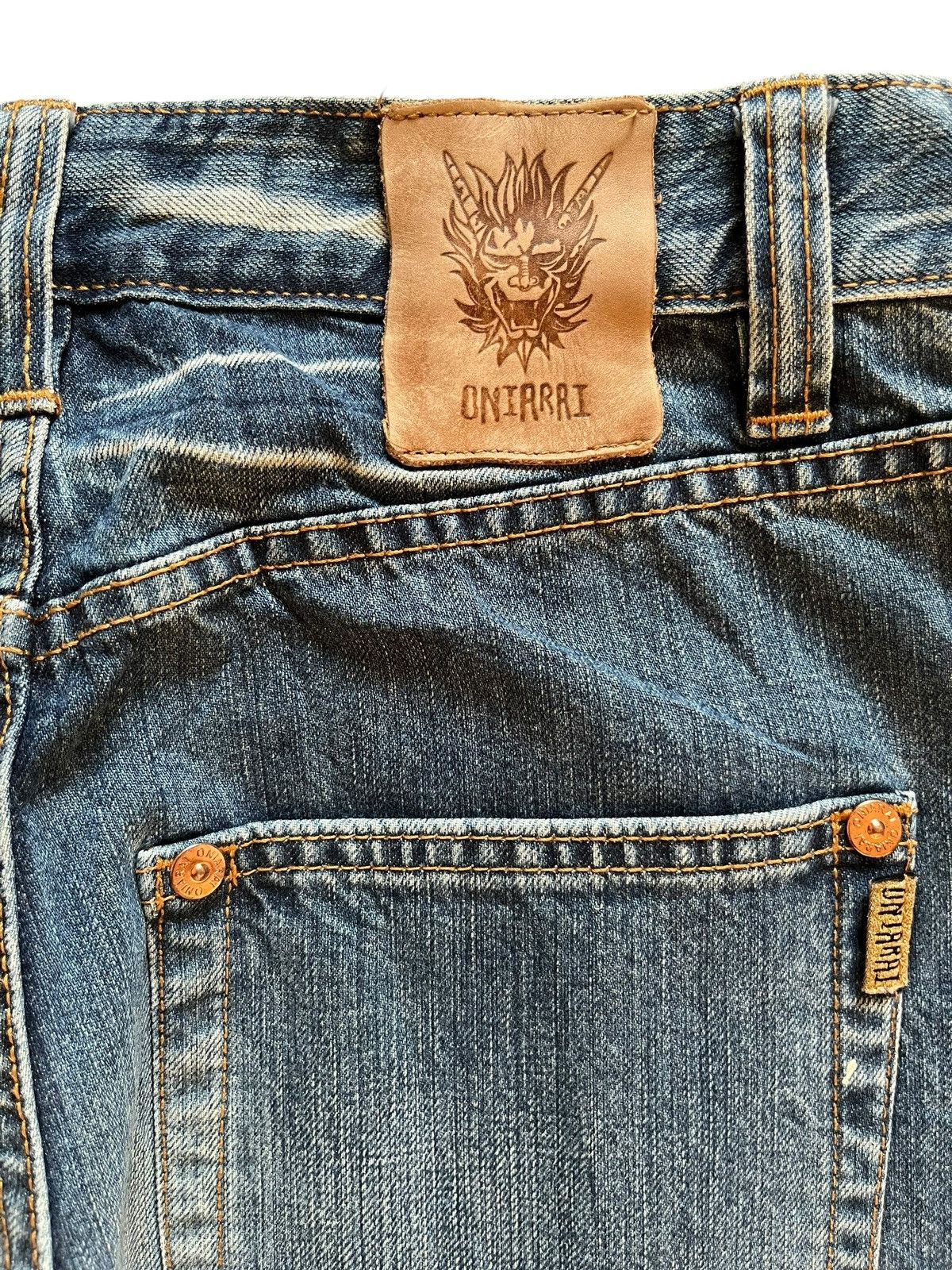 Japanese Brand Vintage Japanese Oniarai Paint Splatter Devil Jeans Size US 29 - 12 Thumbnail