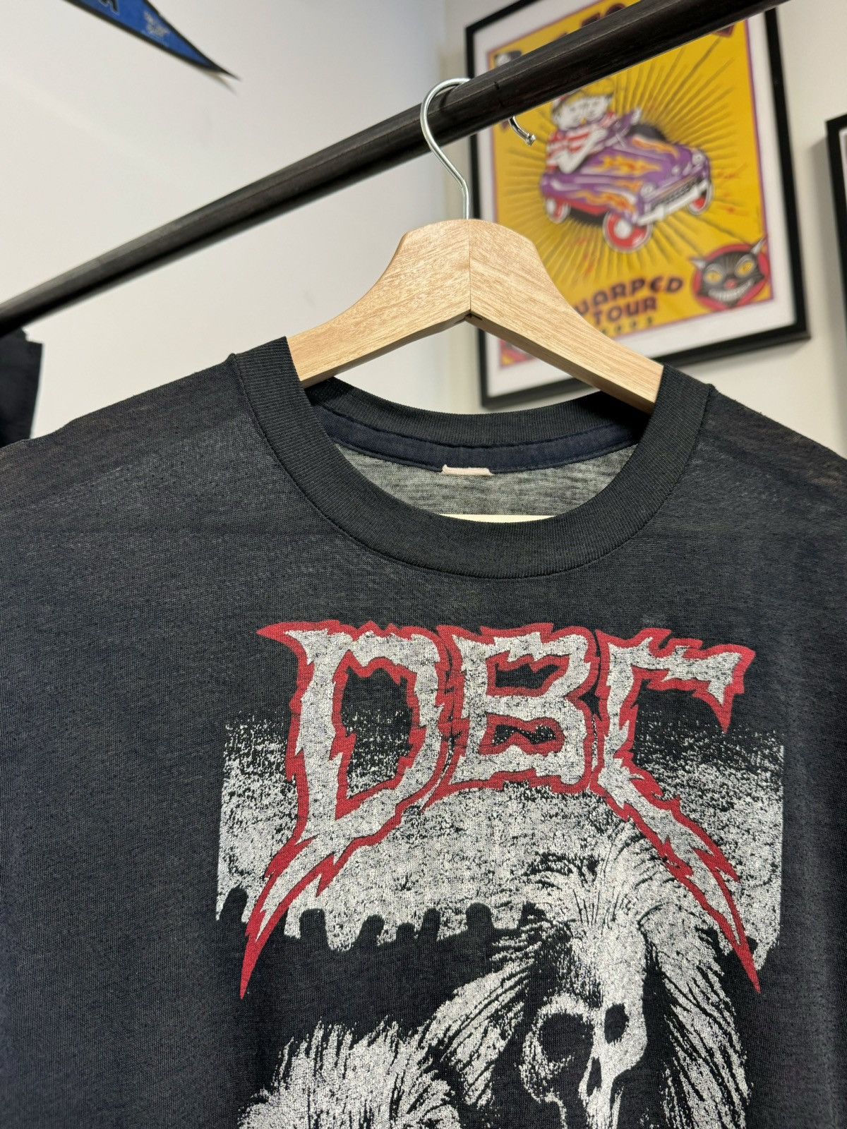 Vintage 1987 DBC Dead Brain Cells Paper Thin Tee Size US M / EU 48-50 / 2 - 2 Thumbnail
