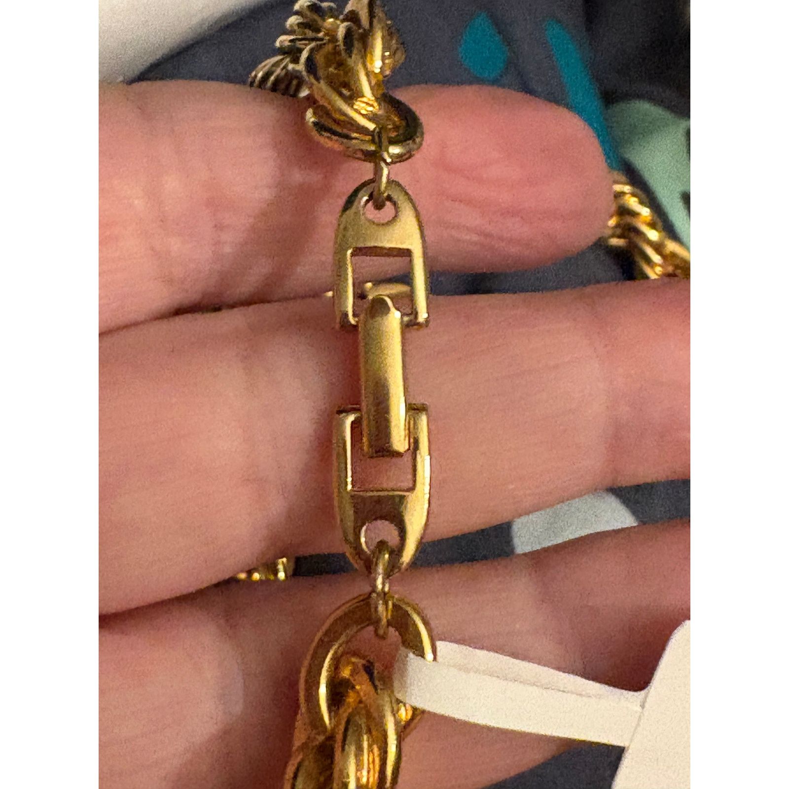 Other Vintage Napier Chunky Runway Chain 23” Gold Tone Size ONE SIZE - 6 Thumbnail