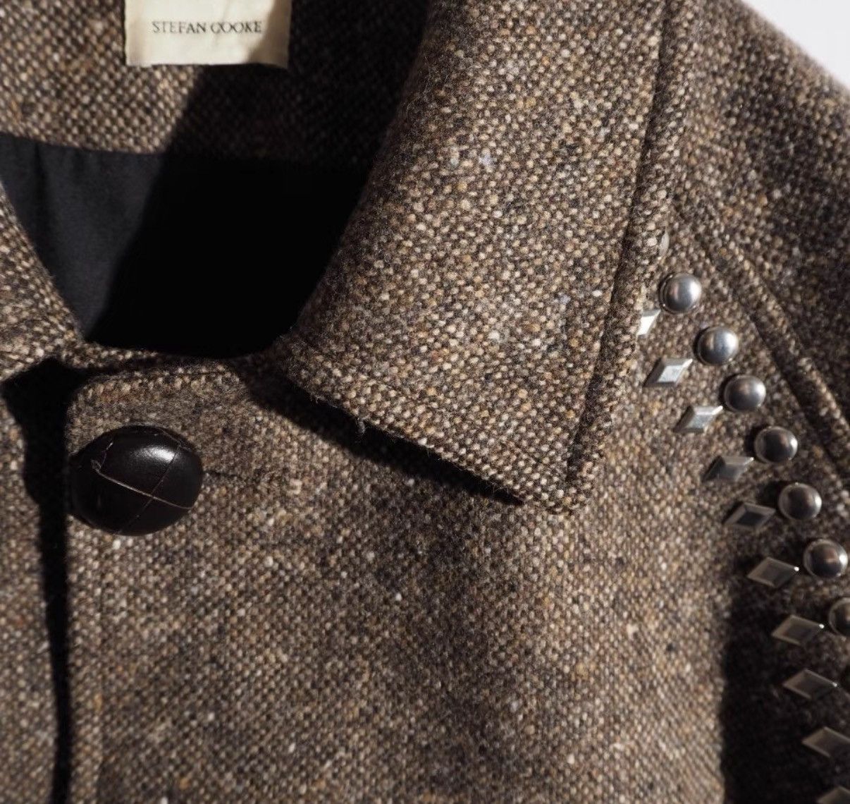 Stefan Cooke Stefan Cooke Wool Studded Coat K23 Size US S / EU 44-46 / 1 - 5 Thumbnail