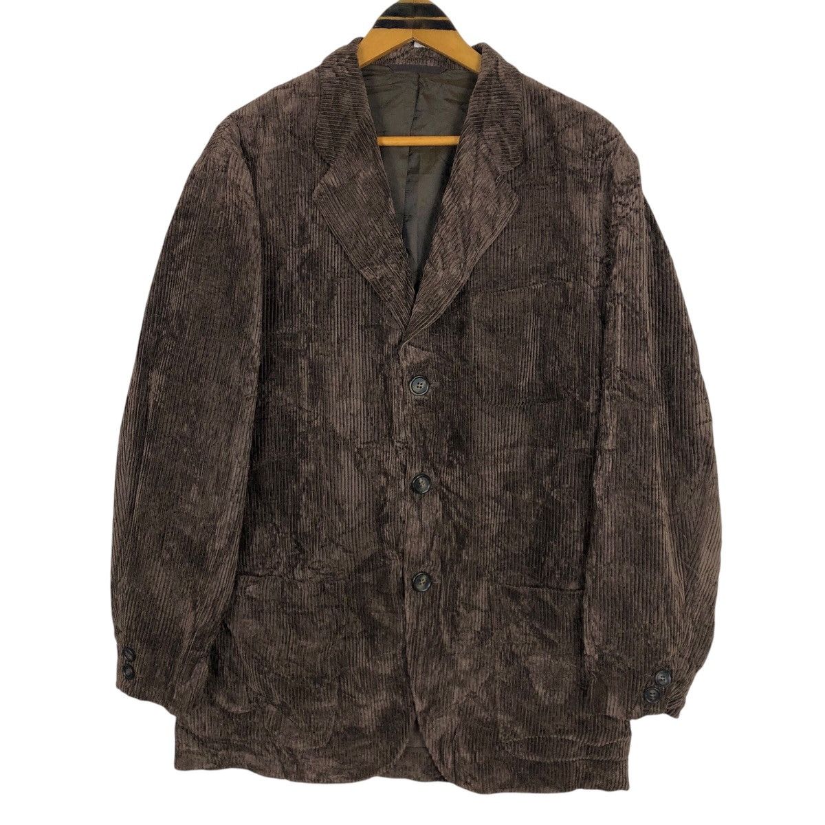 Issey Miyake Vintage 90s Issey Miyake Corduroy Coat Miyake Design Studio Size US L / EU 52-54 / 3 - 1 Thumbnail