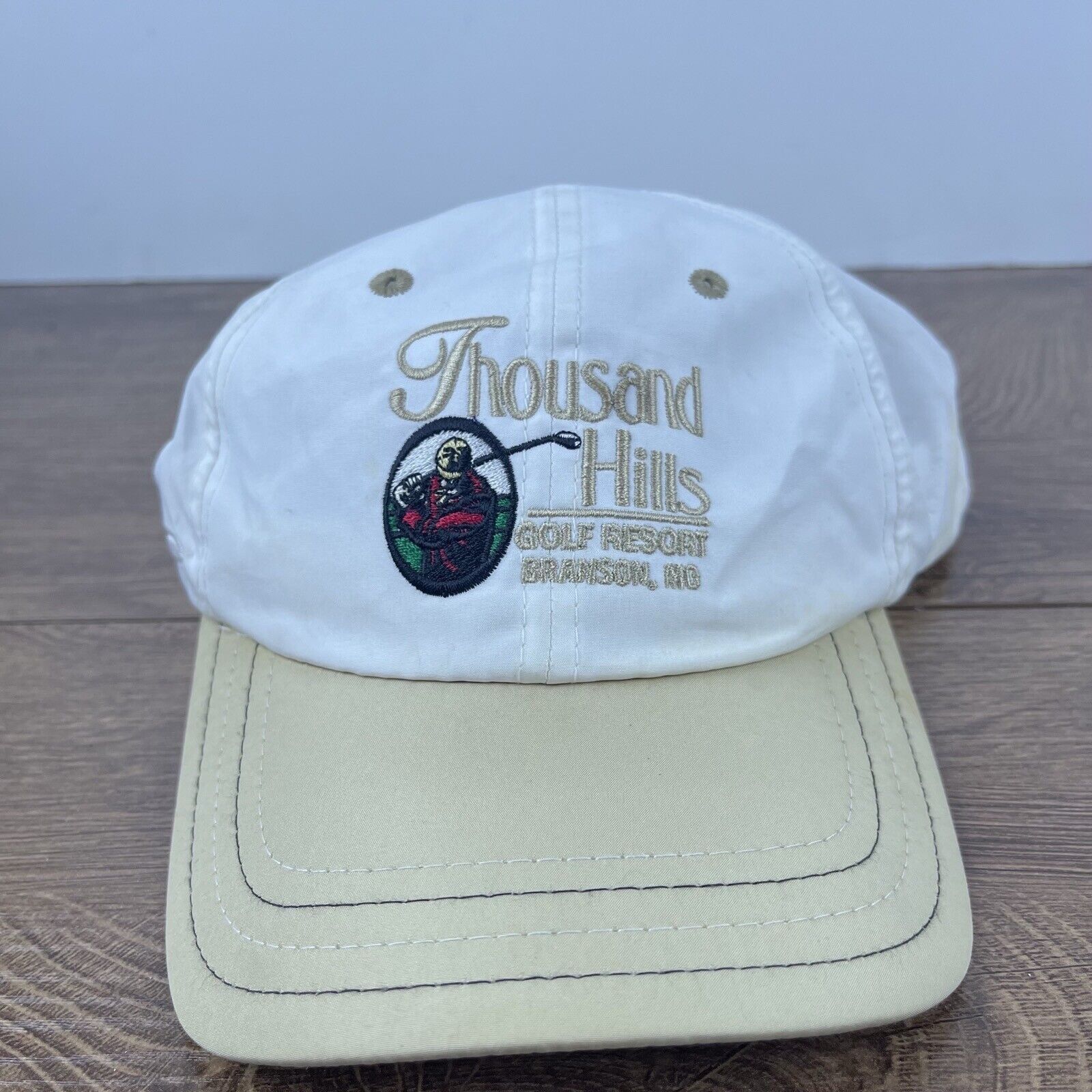 Other Thousand Hills Hat Golf Course White Adjustable Hat White Ad Size ONE SIZE - 1 Thumbnail