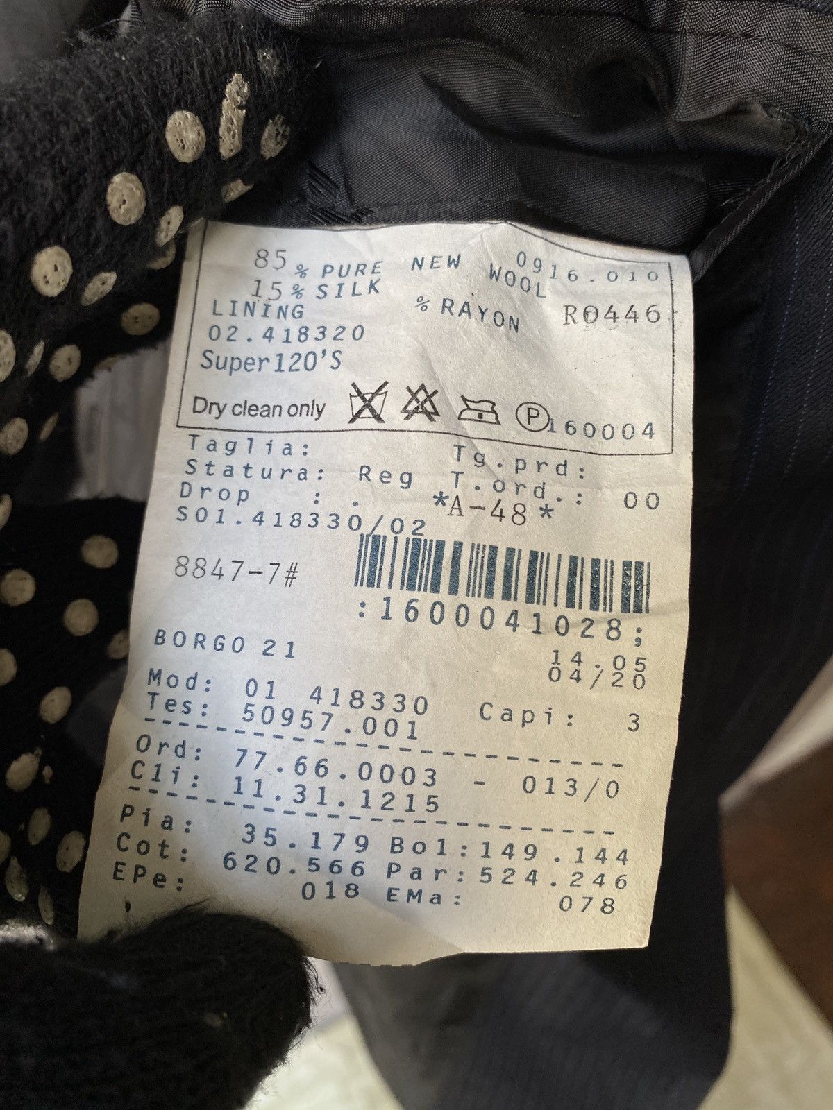 Armani Collezioni Armani Collezioni By Giorgio Armani Pinstripe Blazer Size US M / EU 48-50 / 2 - 15 Thumbnail