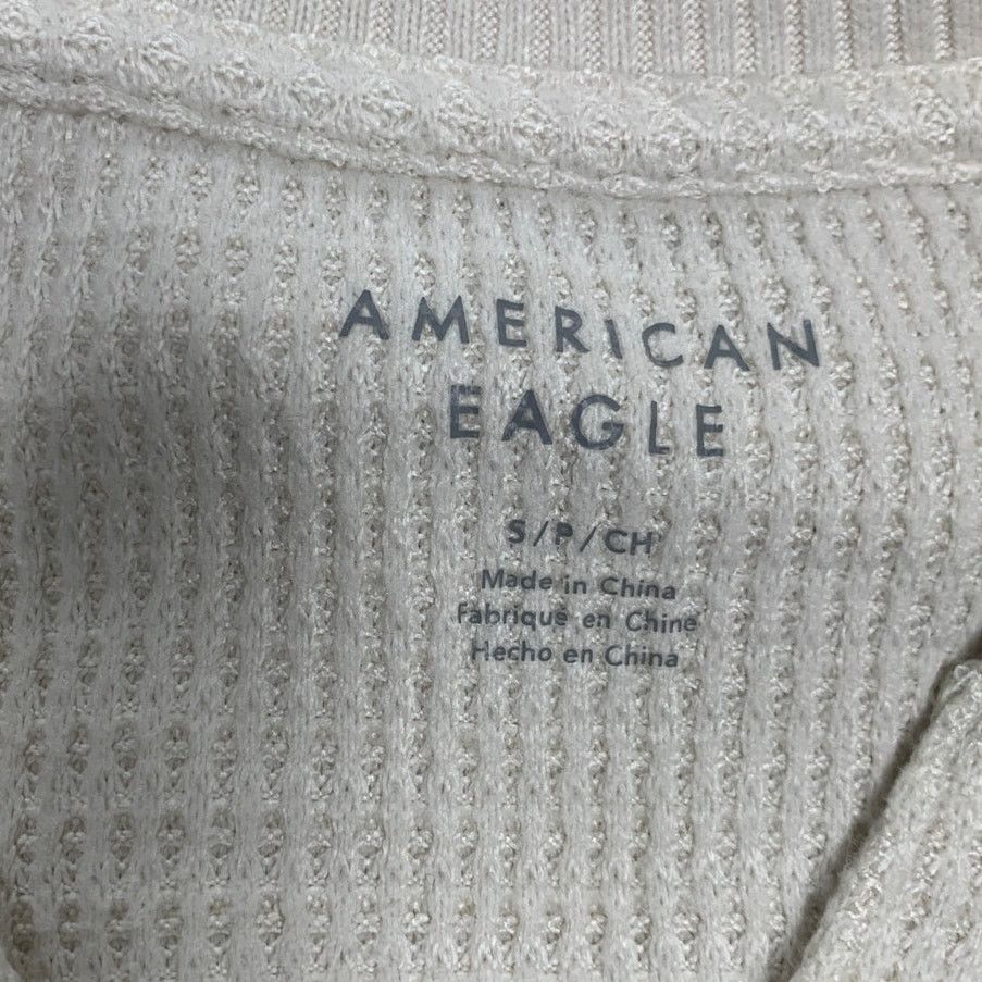 American Eagle Outfitters New American Eagle Womens Small PolyElastane V Neck Top Size S / US 4 / IT 40 - 4 Thumbnail