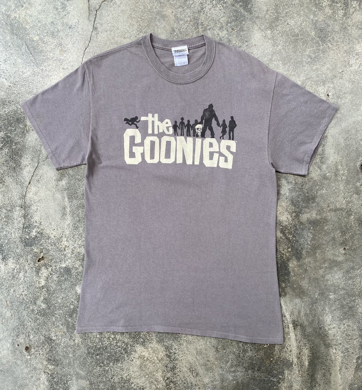 image of The Goonies Adventure Comedy Movie Tees in Grey, Men's (Size Medium)