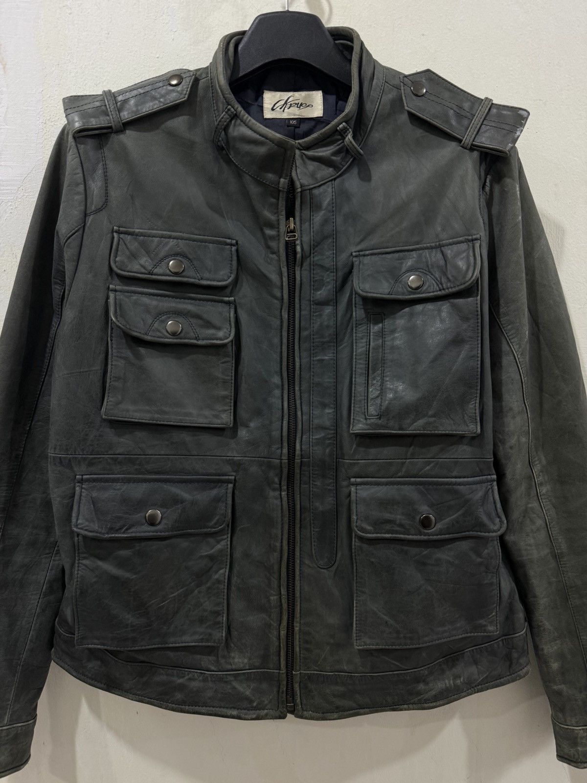Caruso VTG CARUSO M65 Leather Jacket Size US L / EU 52-54 / 3 - 7 Thumbnail