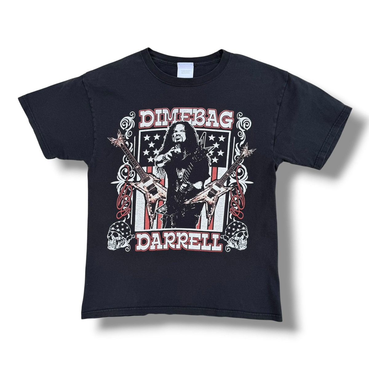 Other Vintage Y2K Dimebag Darrell Pantera Guitar T-Shirt Black Size US M / EU 48-50 / 2 - 1 Thumbnail