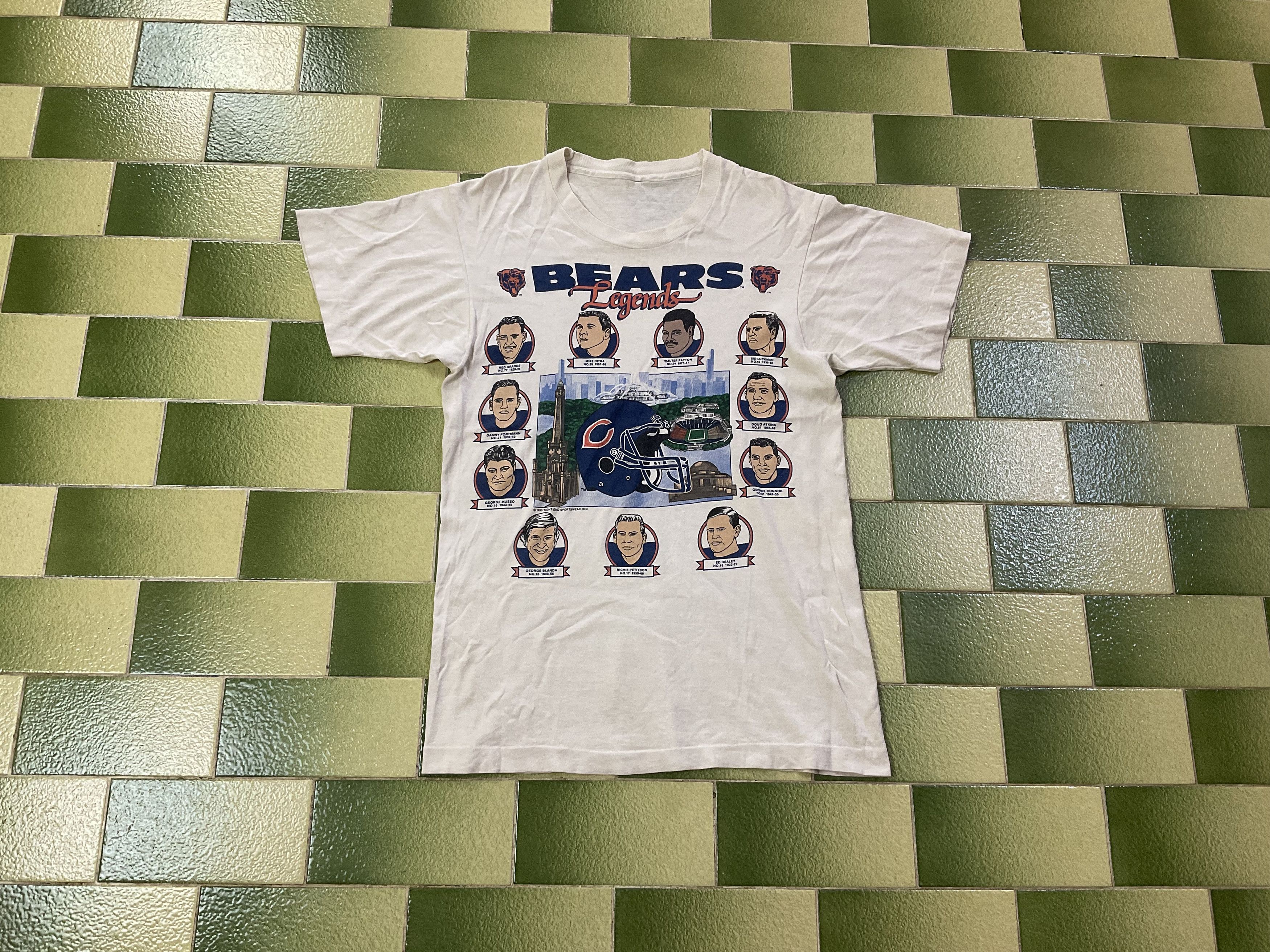 NFL Vintage 1990 Chicago Bears Legends T-Shirt Size US S / EU 44-46 / 1 - 1 Thumbnail