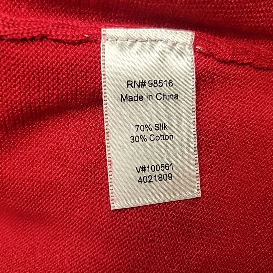 Coldwater Creek Coldwater Creek Top Womens L Red Mock Neck Sleeveless Silk Blend Minimal Classic Size L / US 10 / IT 46 - 4 Thumbnail
