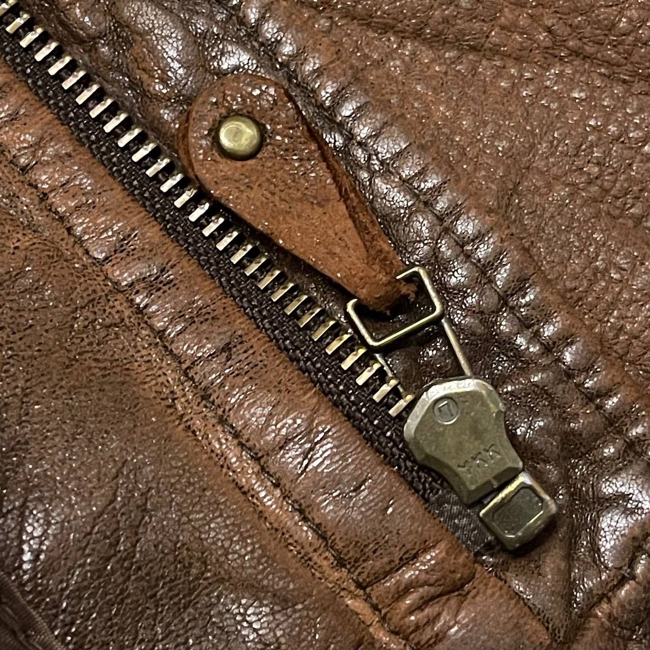 Leather Vintage Skelly Leather Jacket Size US M / EU 48-50 / 2 - 10 Thumbnail