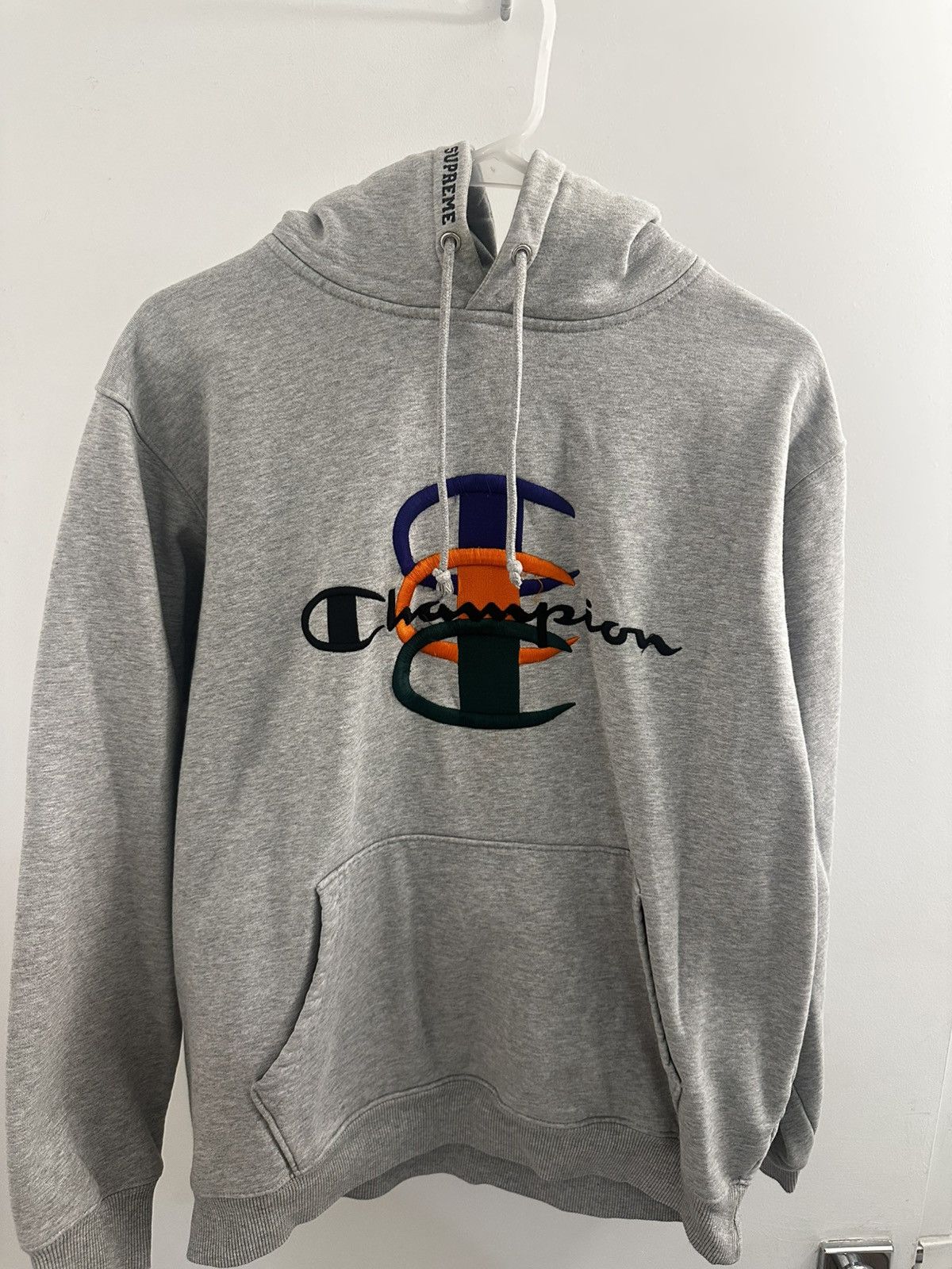 Supreme Champion® Hooded Sweatshirtグレー Supreme Champion Hooded Sweatshirt Grey Men's - FW16 - US