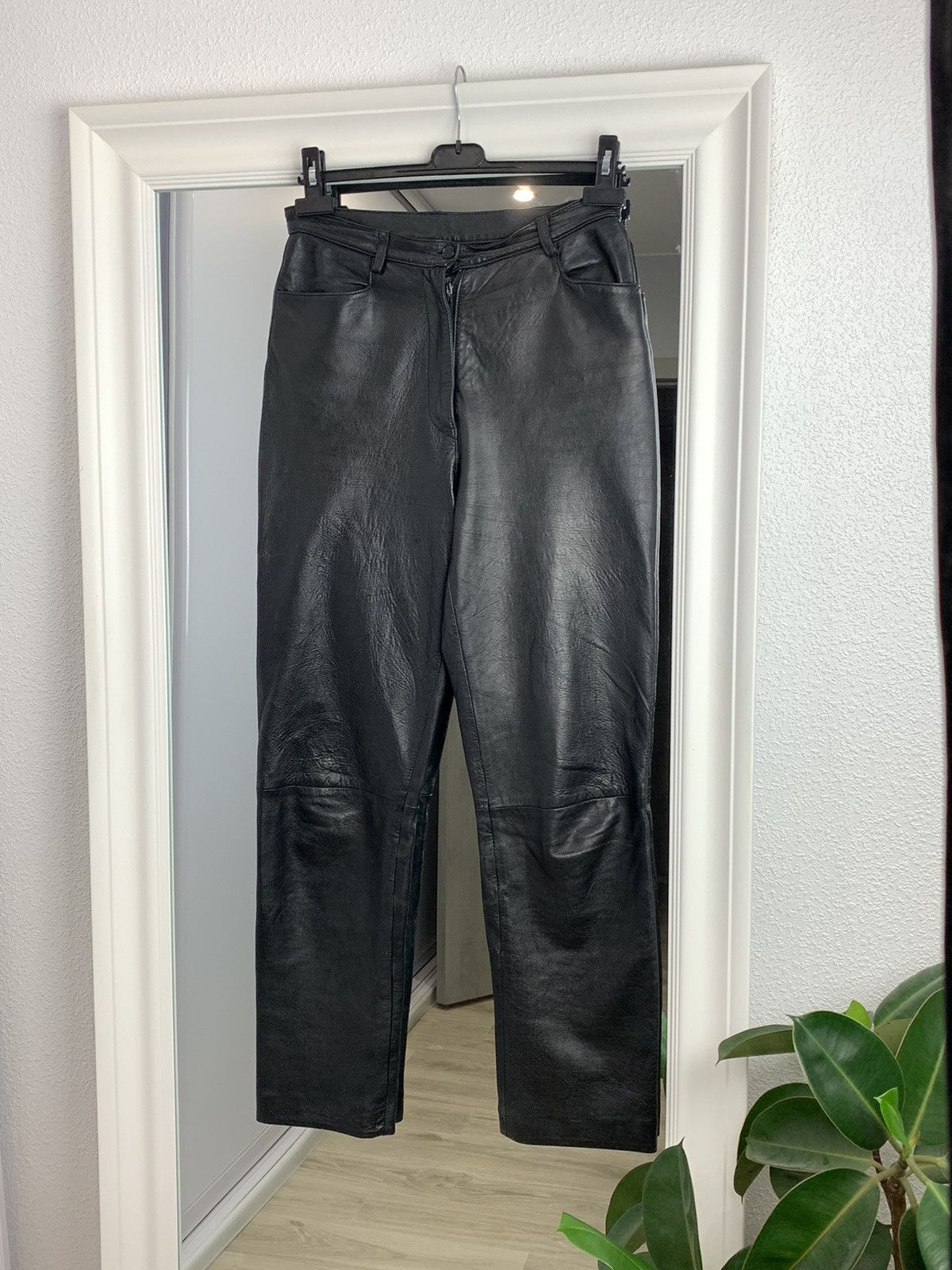 Calvin Klein Vintage Calvin Klein Jeans Leather Trousers Pants Opium Y2K Size 32" / US 10 / IT 46 - 1 Thumbnail