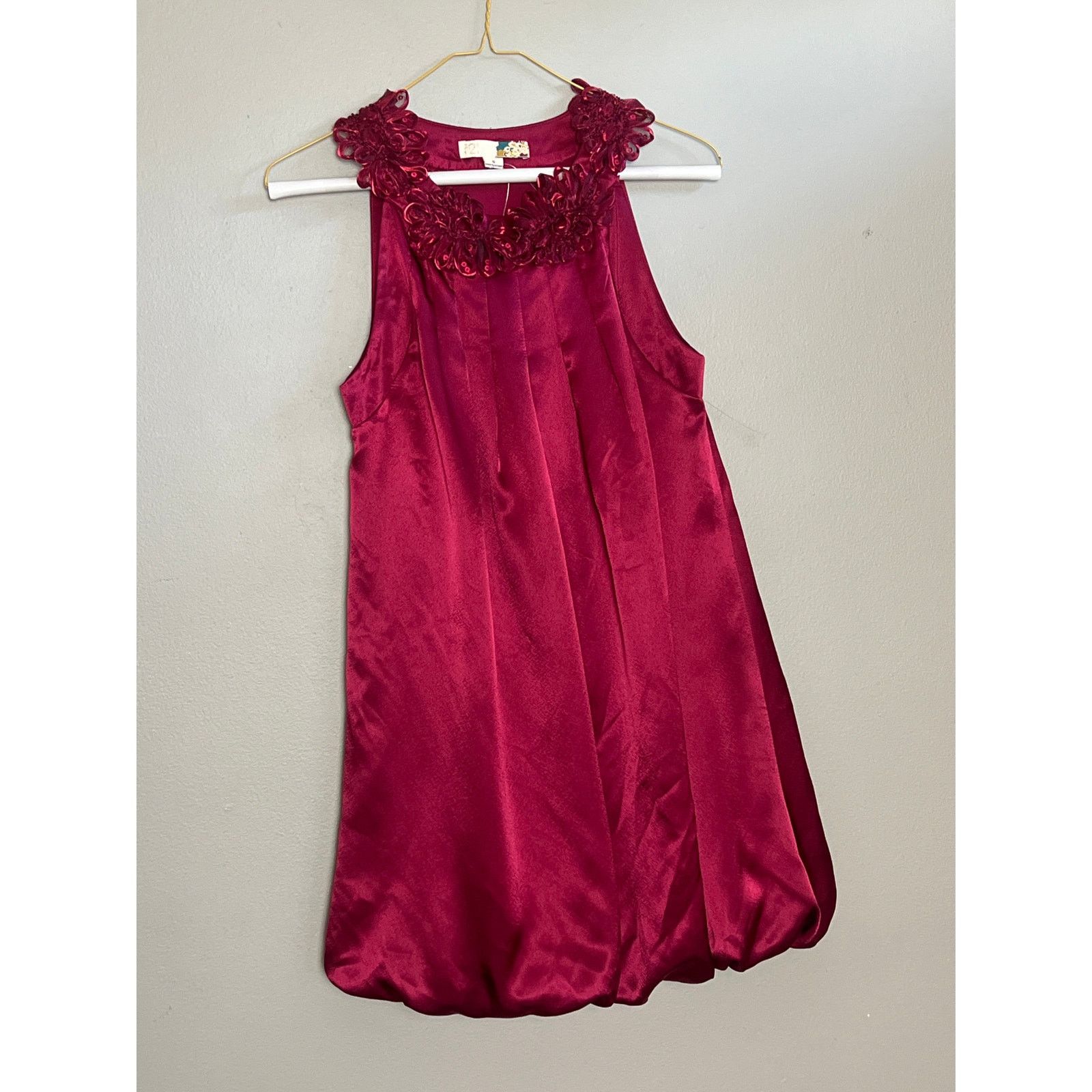 Other Forever 21 Festive Red/Wine Balloon Dress - Size S Size S / US 4 / IT 40 - 1 Thumbnail