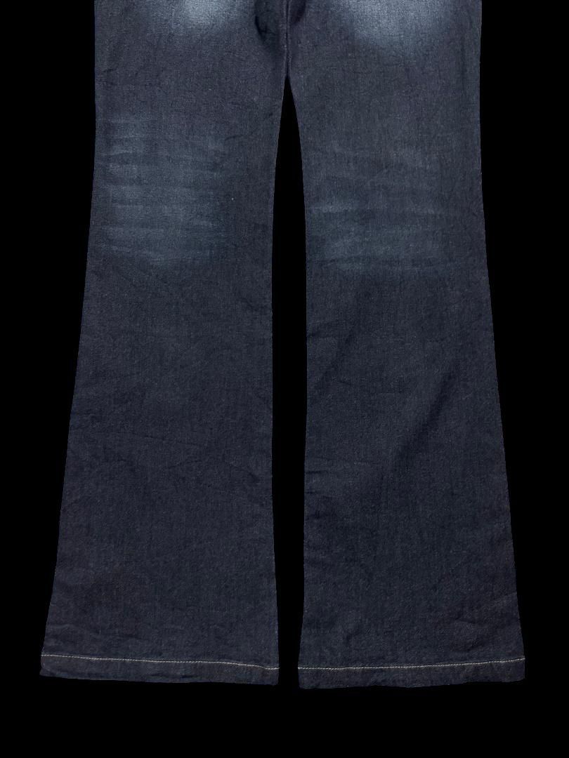 Japanese Brand FLARED Japanese Mudwash Pocket Split Fur Rare Dark Jeans Size US 29 - 19 Thumbnail