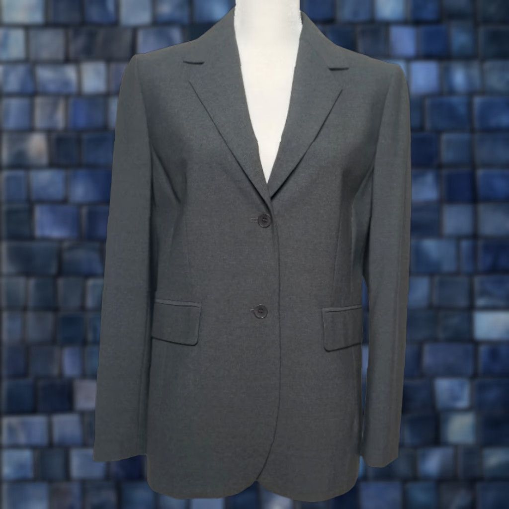 Brooks Brothers Brooks Brothers Blazer Womens Sz 8 Wool Blend Gray Solid Jacket Suit Size M / US 6-8 / IT 42-44 - 1 Thumbnail