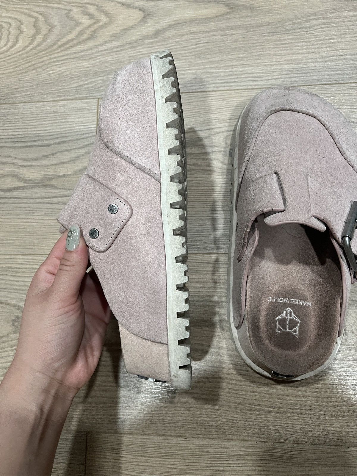 NAKED WOLFE Naked Wolfe Platform Mules - Blush/White Size US 7 / IT 37 - 2 Thumbnail