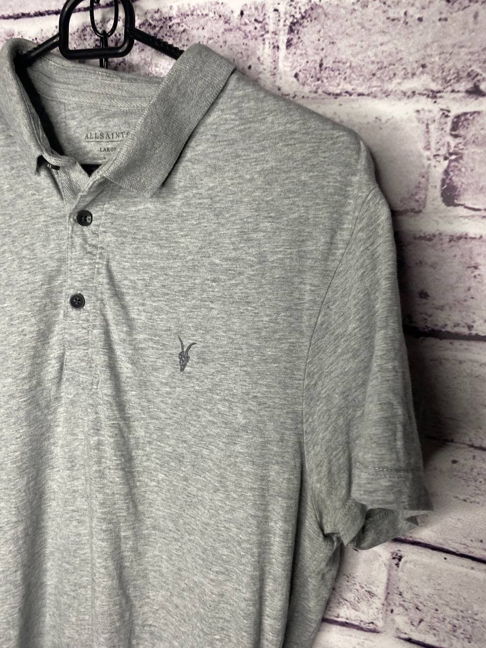 Allsaints Womens Vintage polos Allsaints grey y2k streetwear Size L Size L / US 10 / IT 46 - 2 Thumbnail